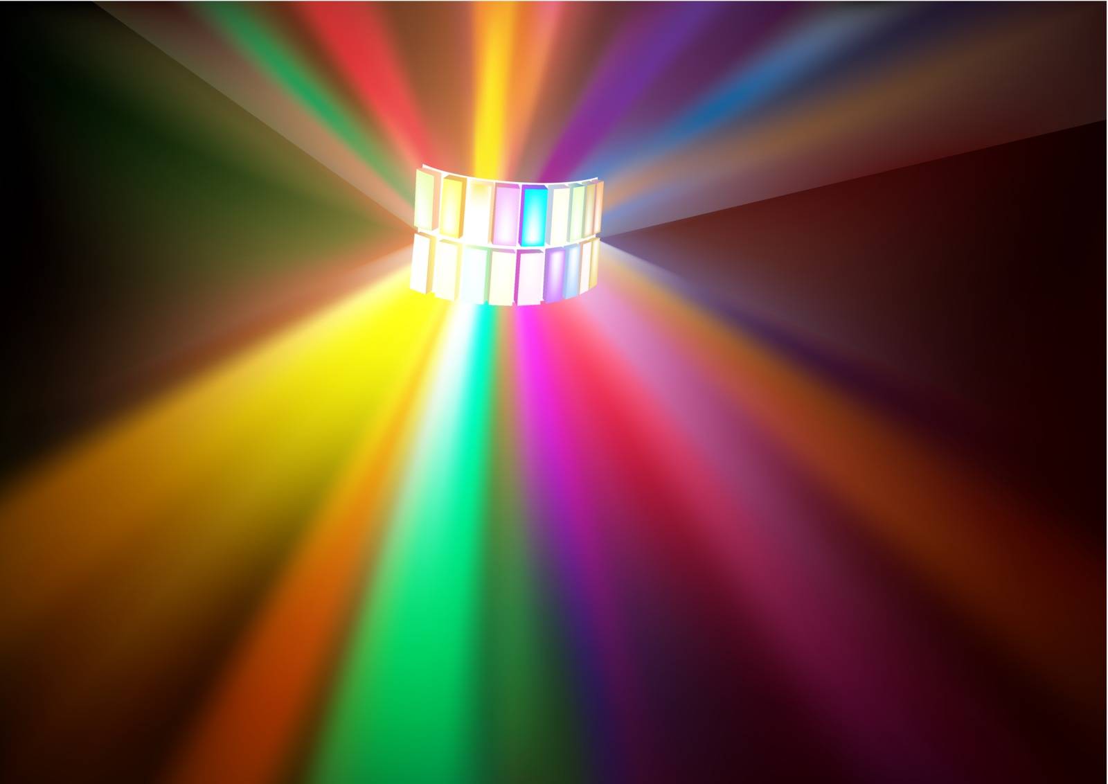 Disco Lights - Colored Background Illustration, Vector