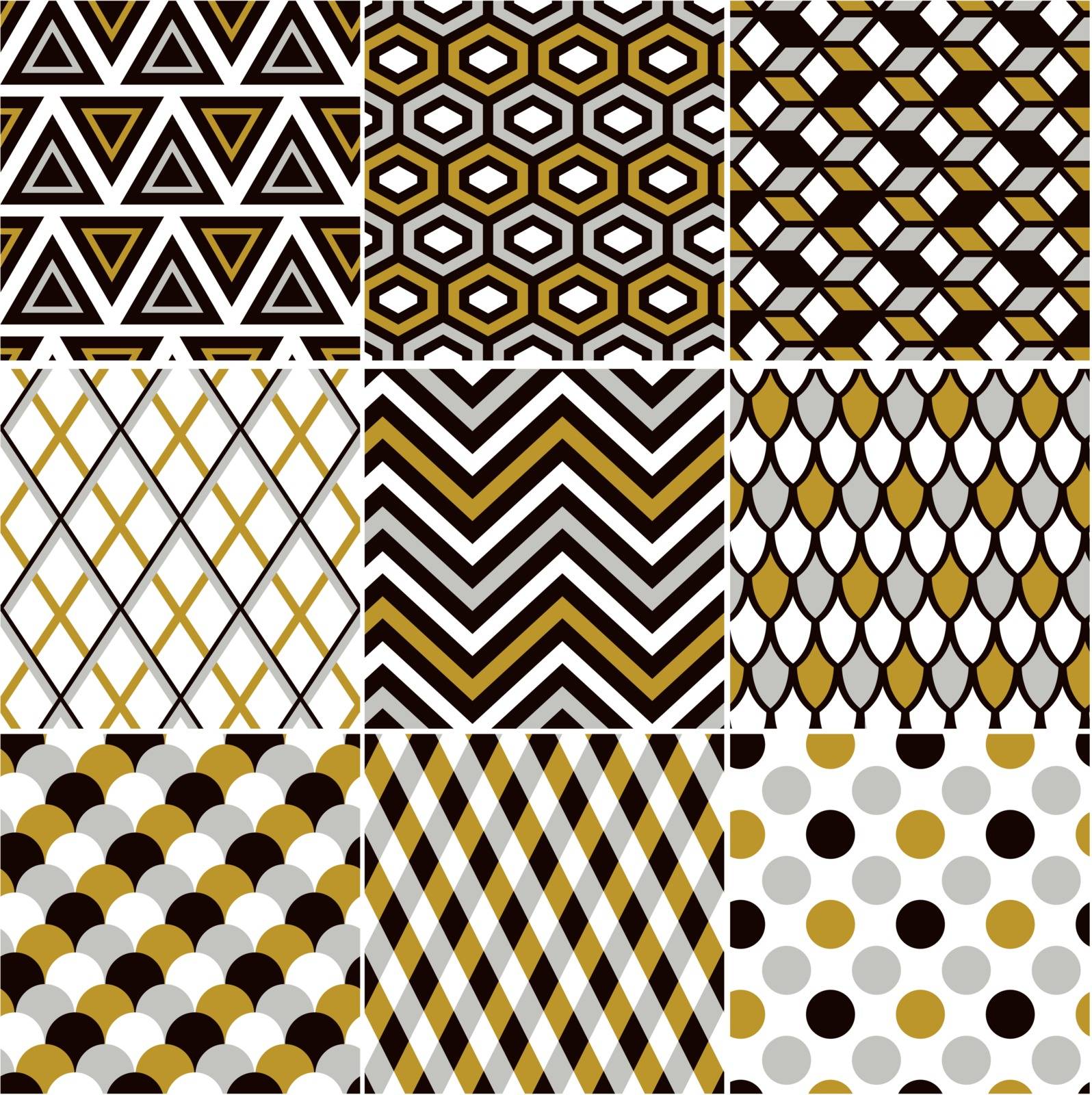 seamless golden pattern