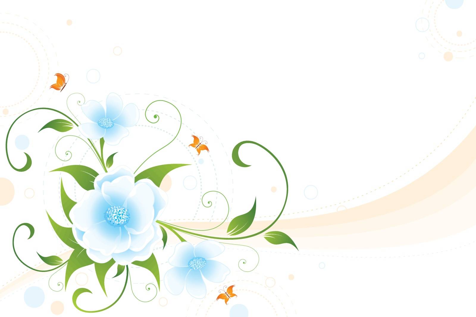 Abstract modern floral background for your design