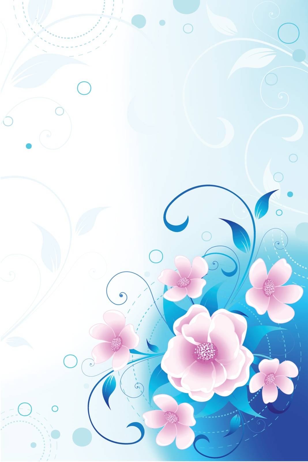 Abstract modern floral background for your design