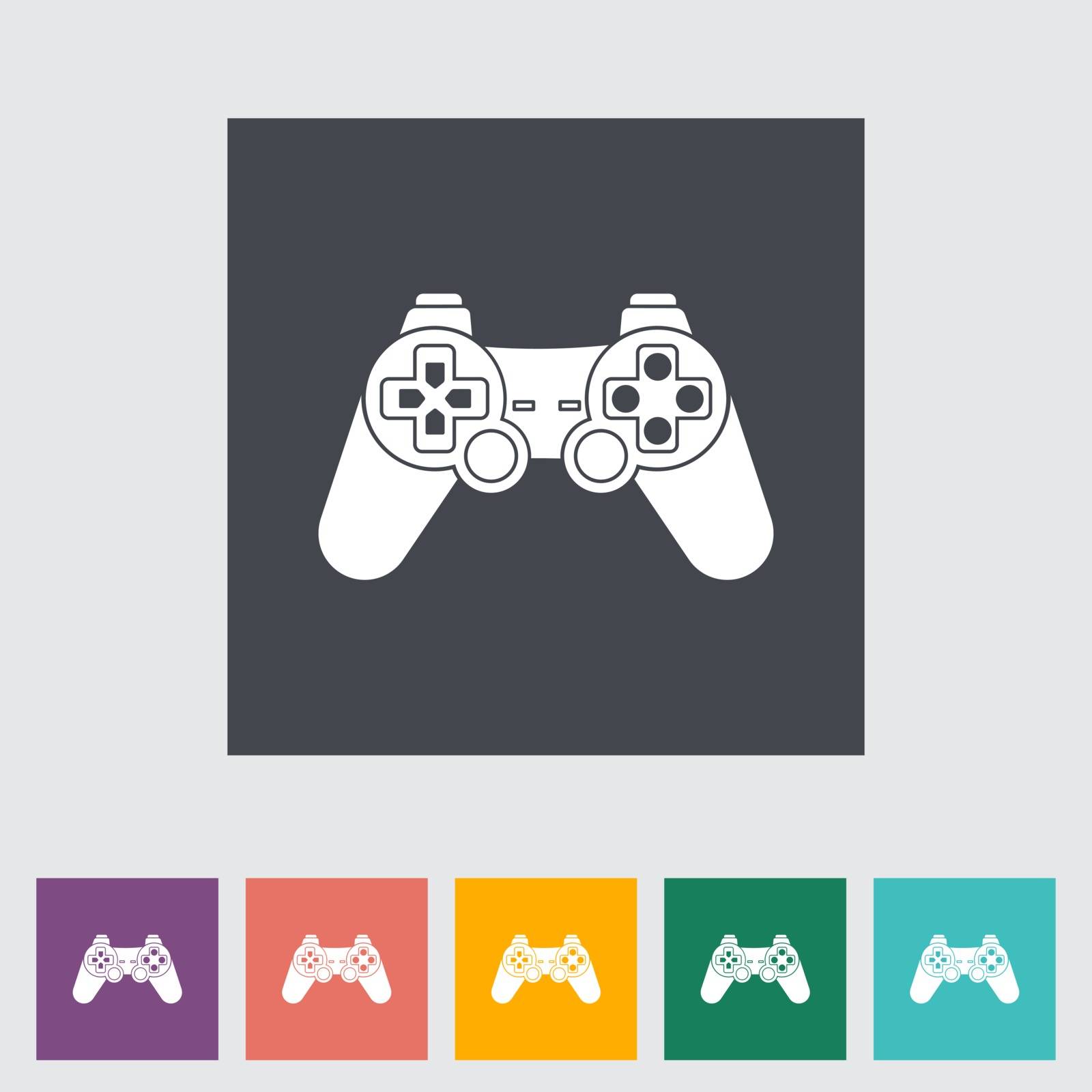 Game single flat icon. Vector illustration.
