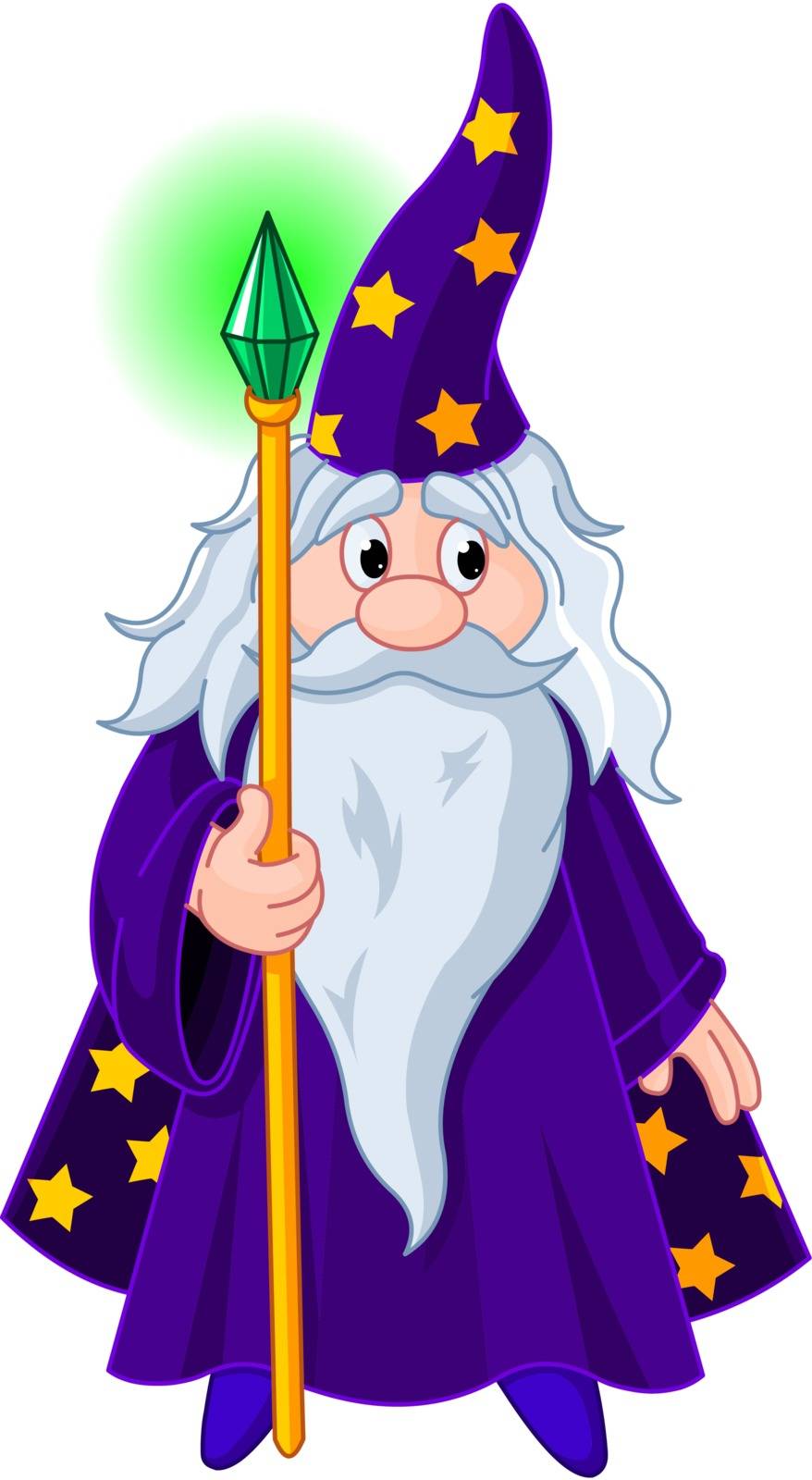 Wizard with staff by Dazdraperma