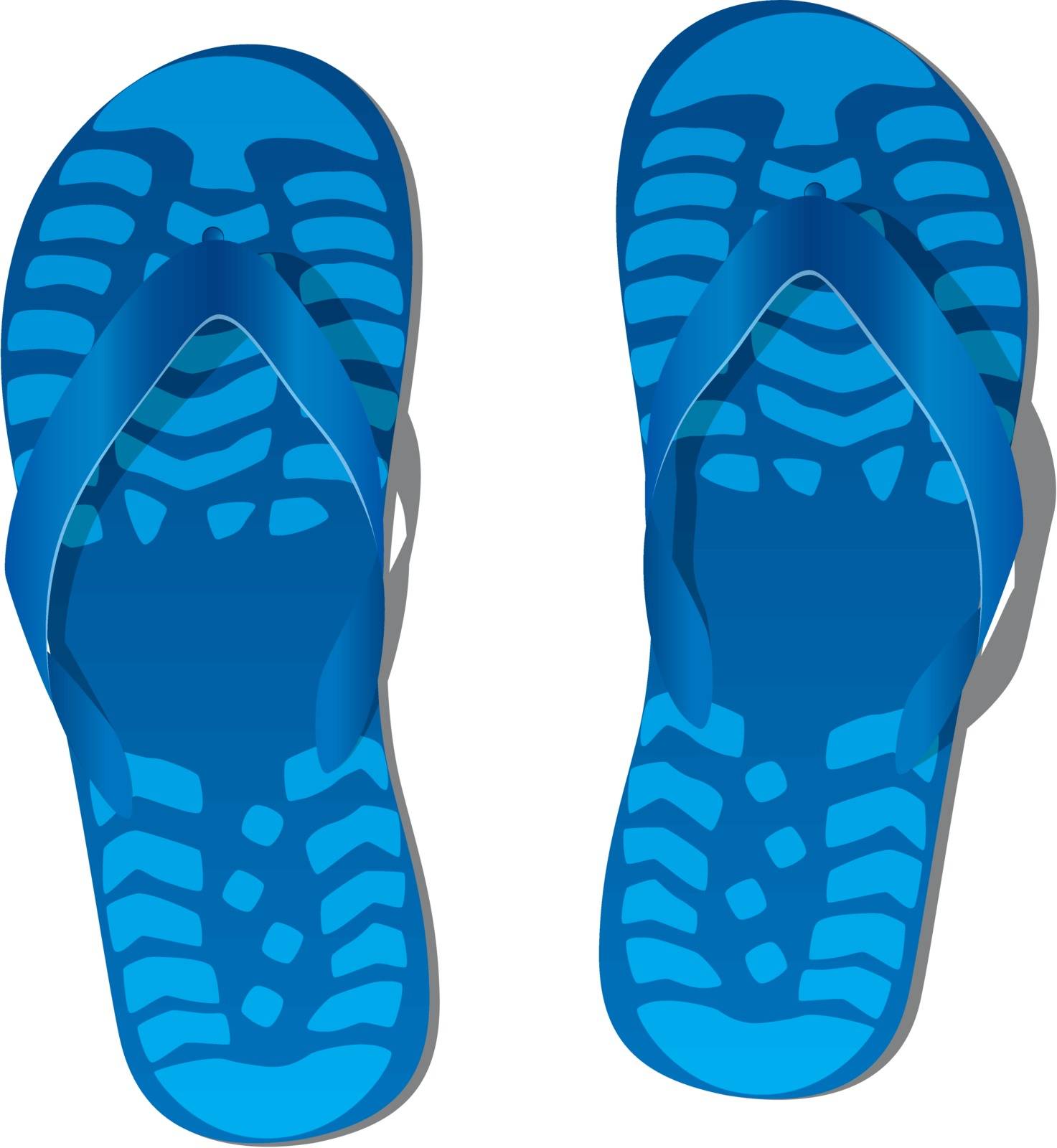 vector pair of flip flops  by freesoulproduction
