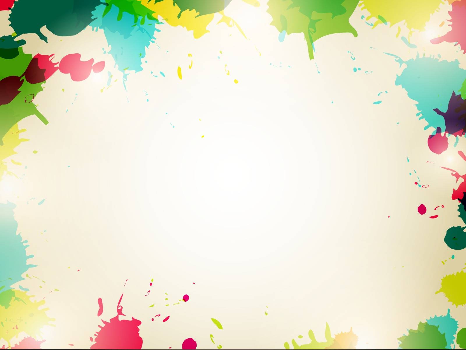 Abstract Multicolored Splash Background With Copyspace