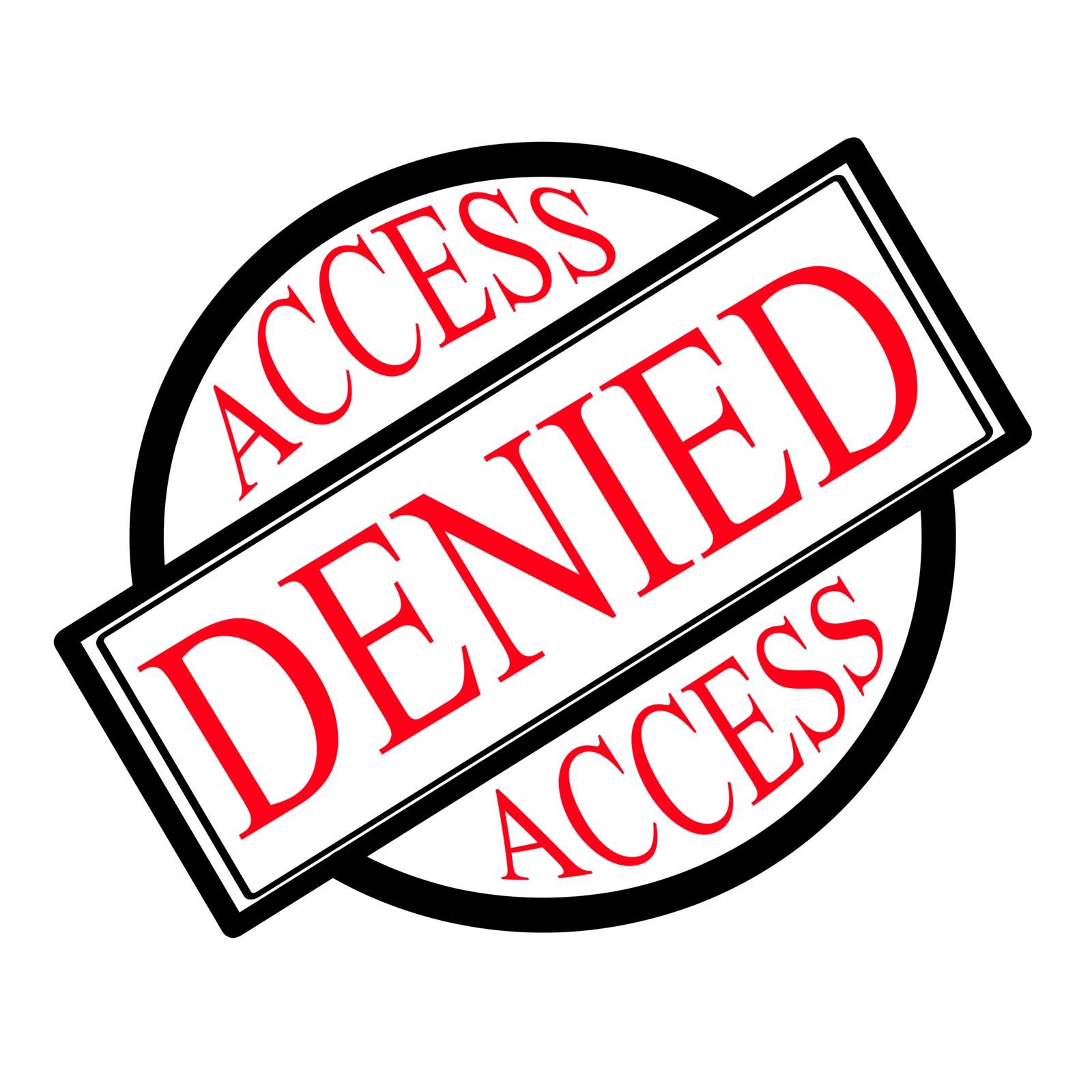 Stamp with text access denied inside, vector illustration