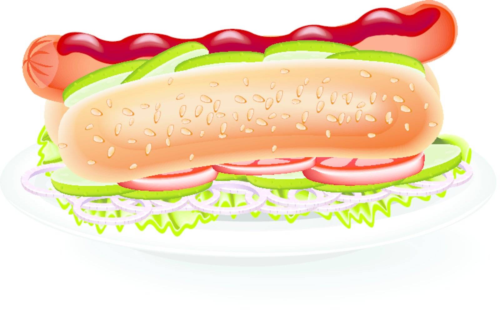 Hot Dog vector