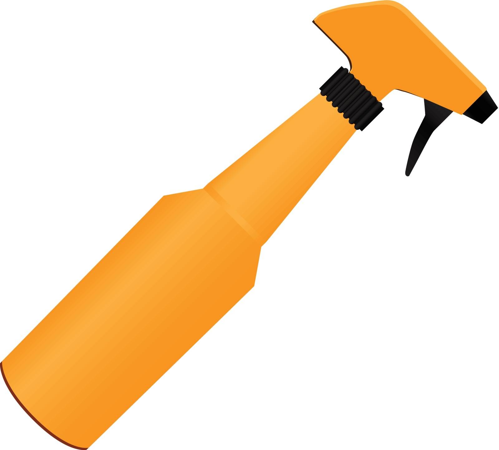 Plastic spray for dispersion of water of hectare a white background. Vector illustration.