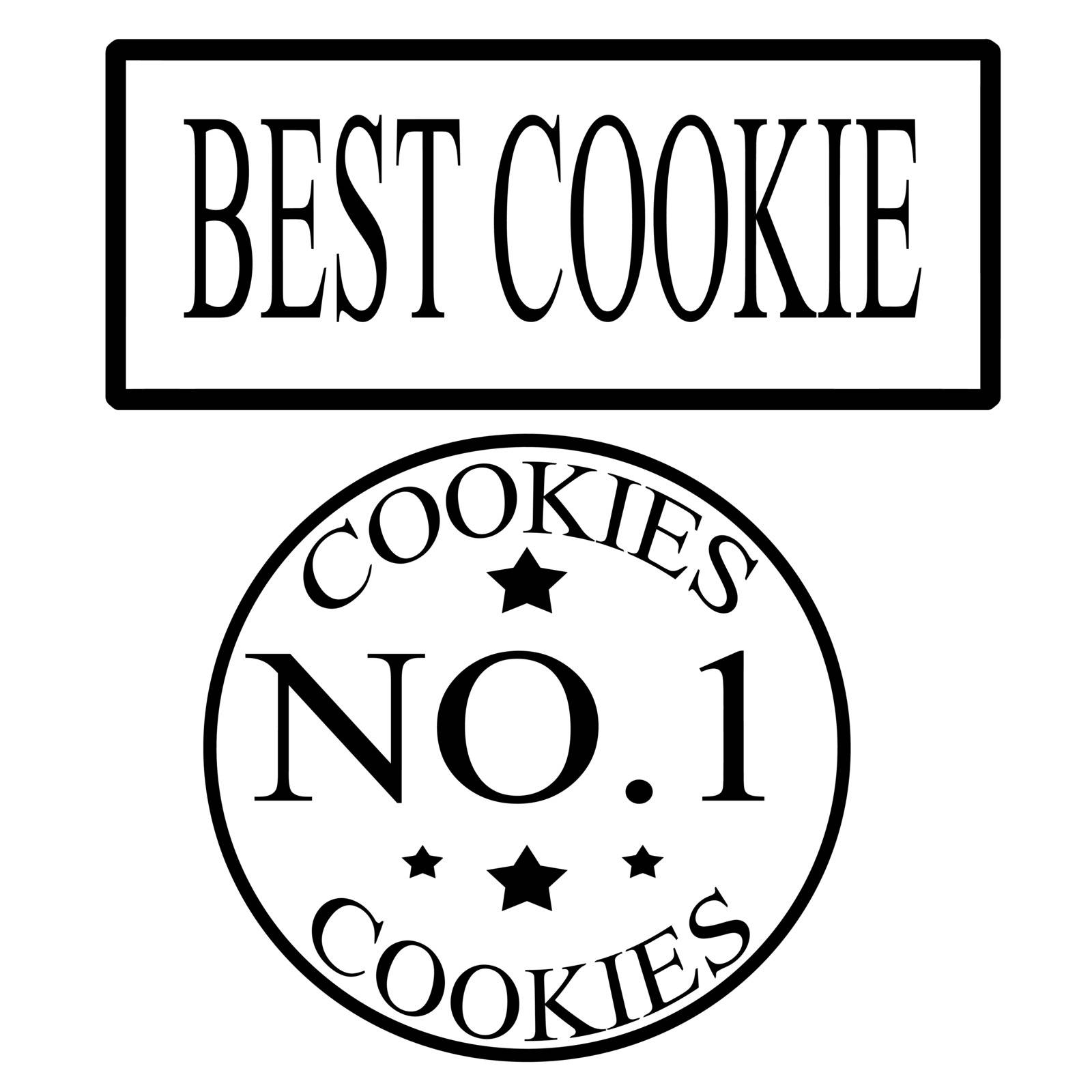Stamp with text best cookie inside, vector illustration