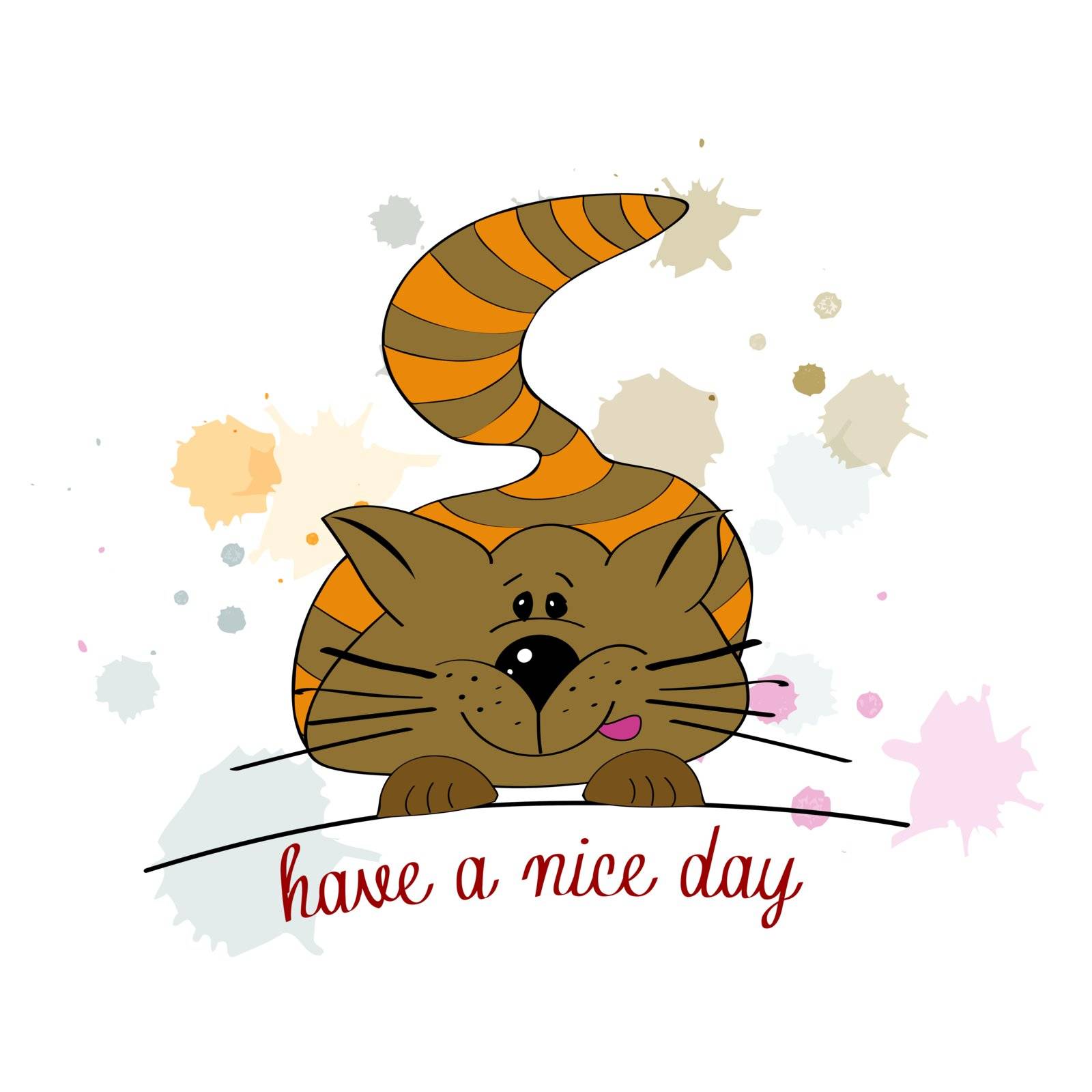  kitty wishes you a nice day by balasoiu