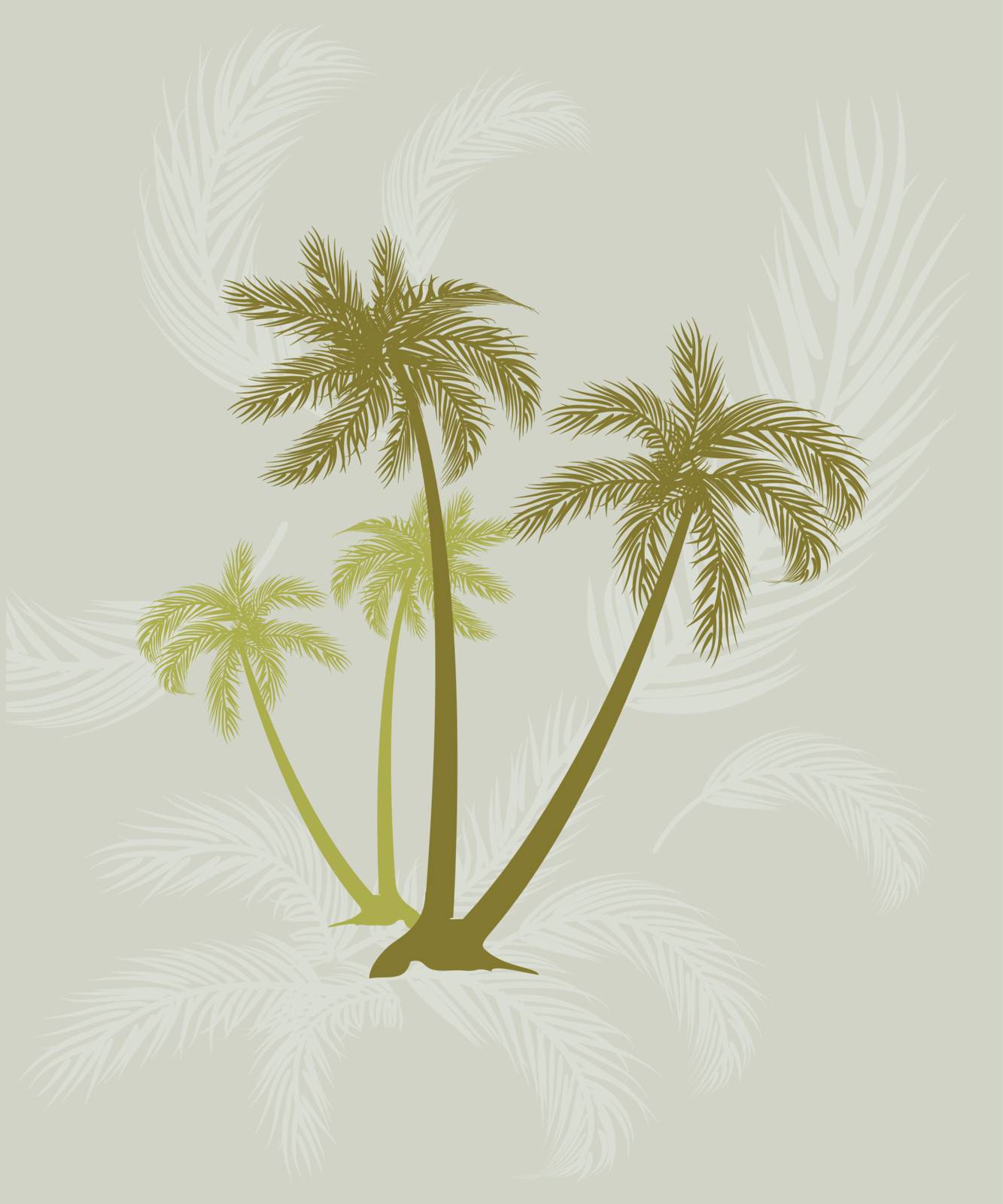 Palm trees by mcherevan