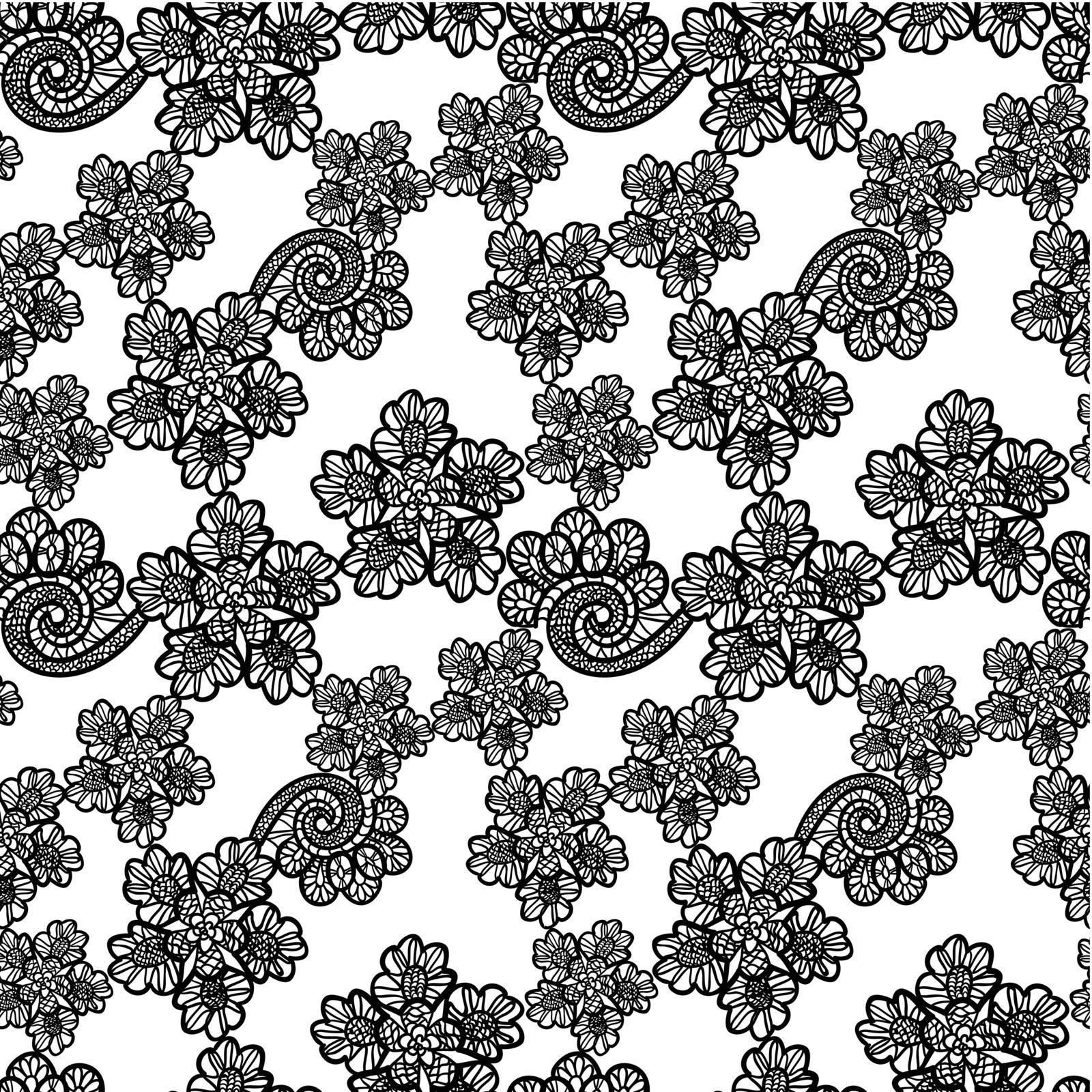 seamless black lace background