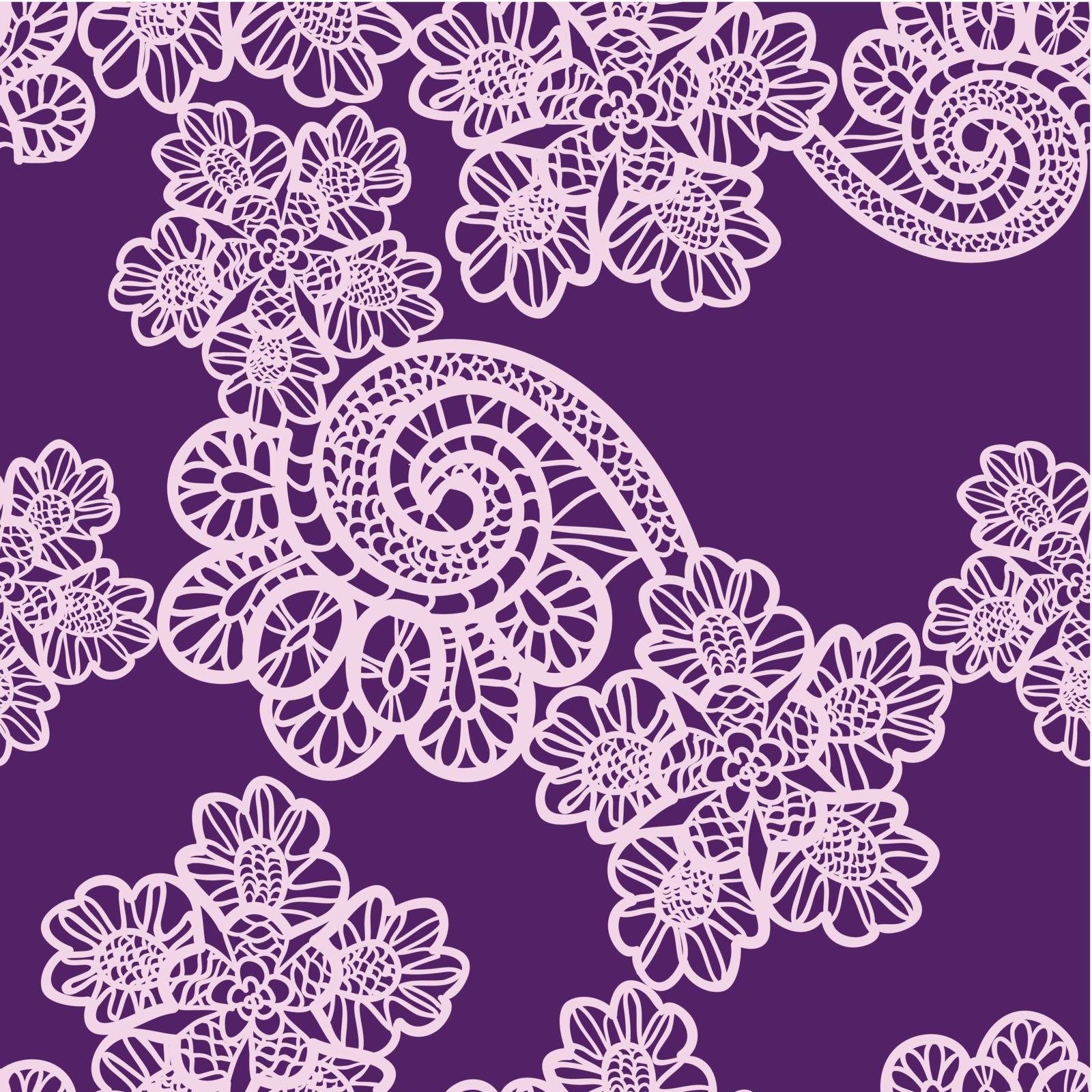 seamless violet lace background