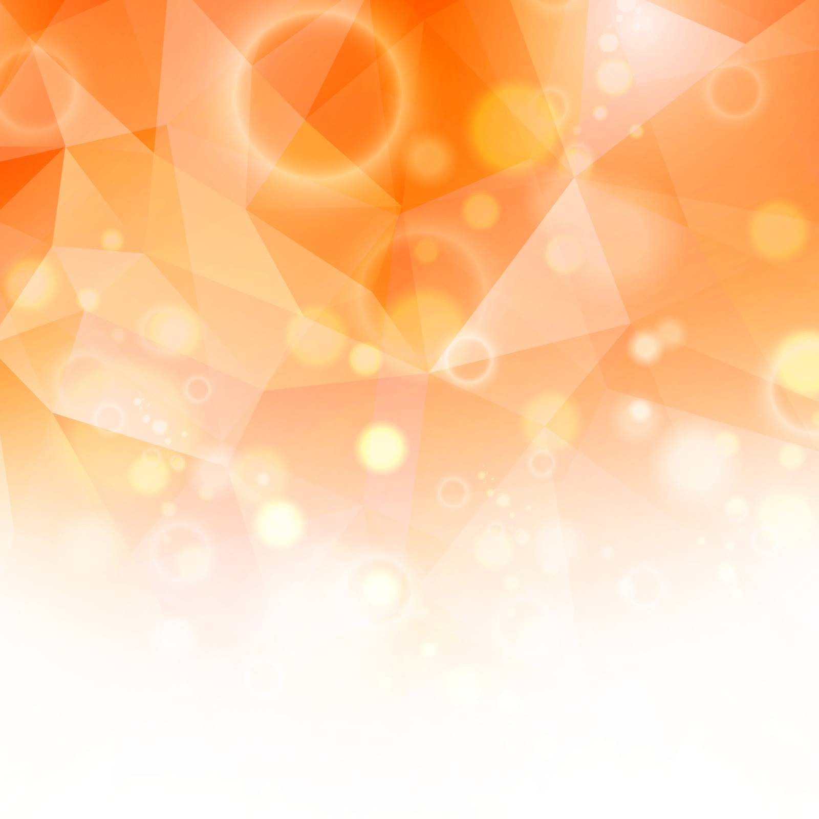 Abstract Sunny Orange Background With Copyspace