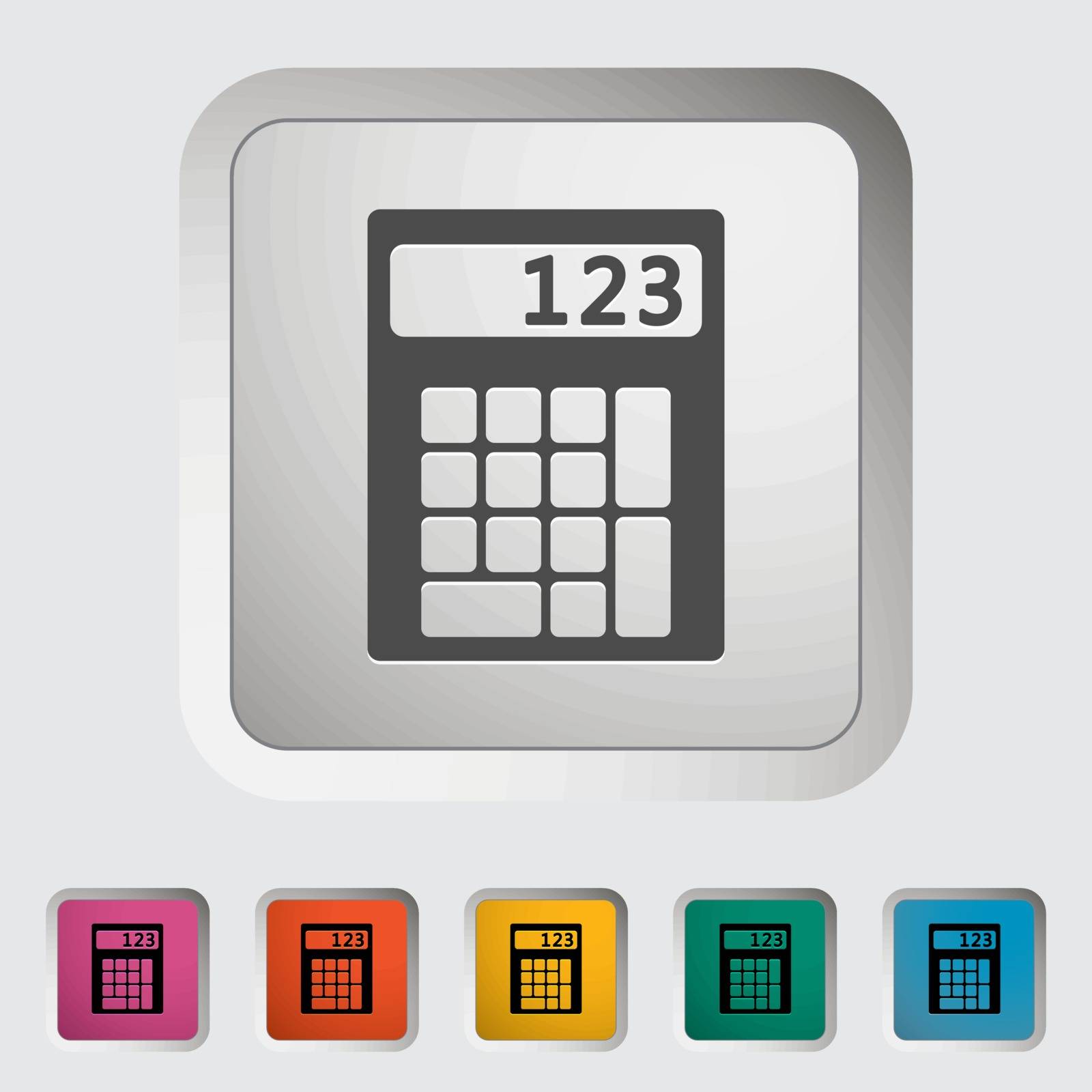 Calculator icon. Vector illustration.