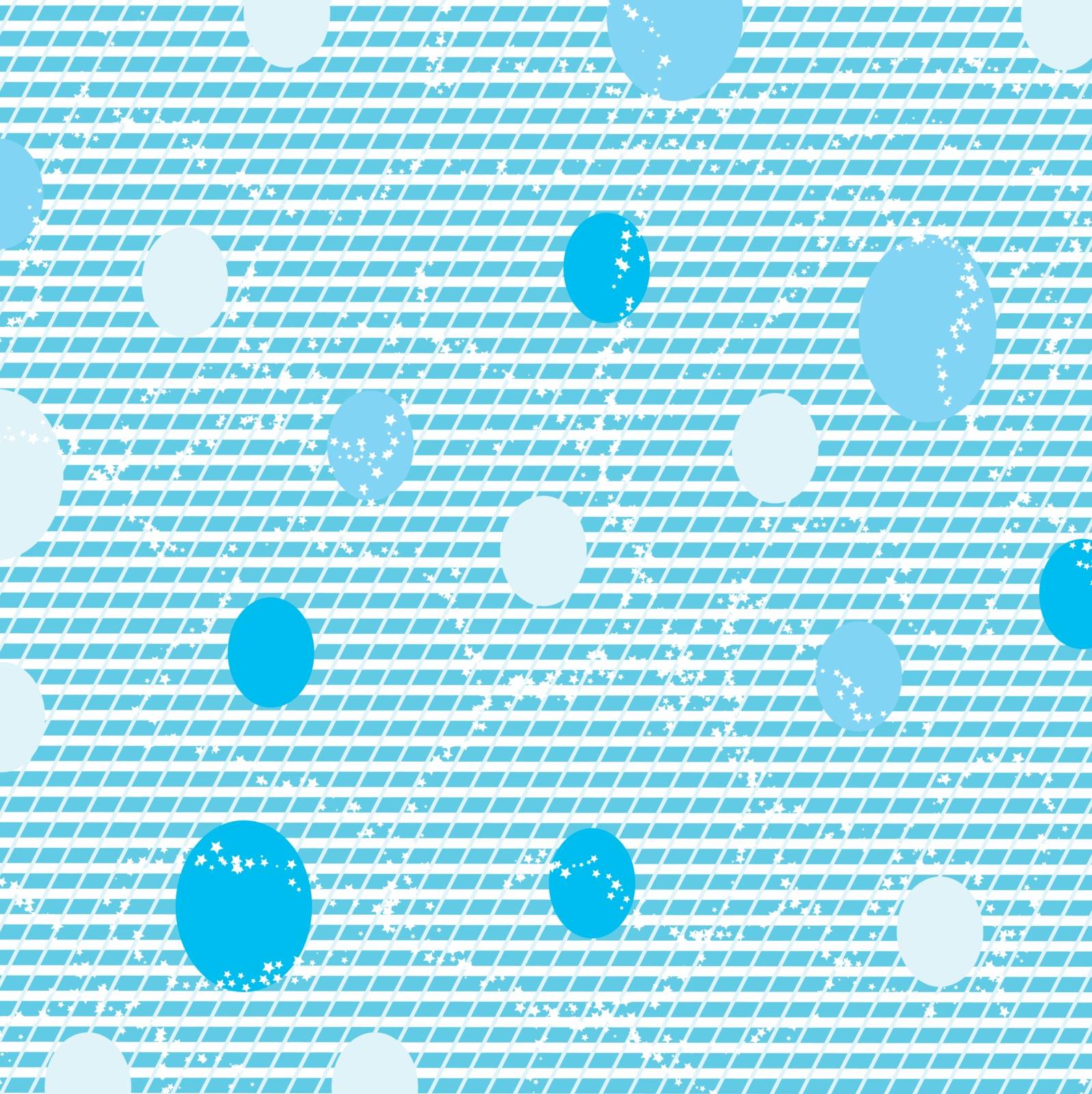 Illustration blue Bubbles background