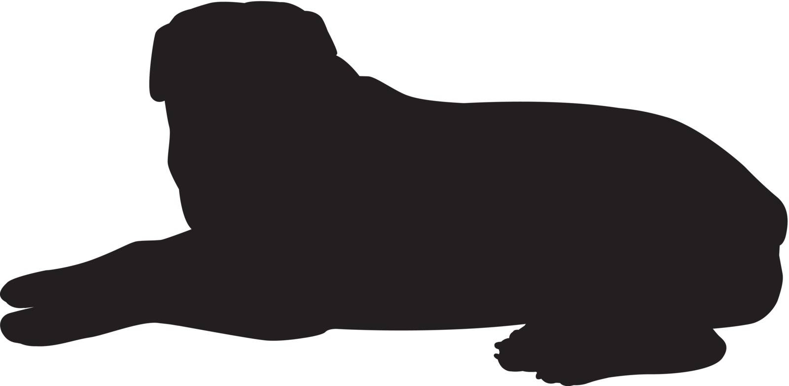 Dog silhouette by yurka