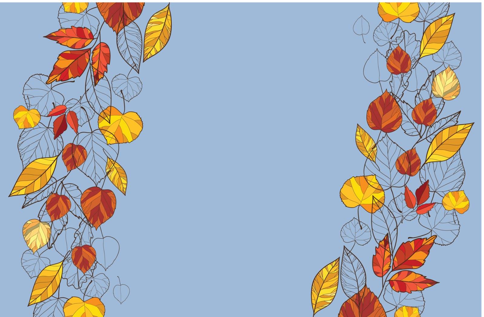  background with autumn leaves