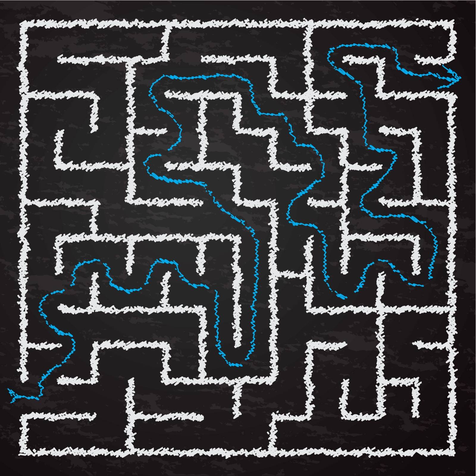 Vector illustration of maze 