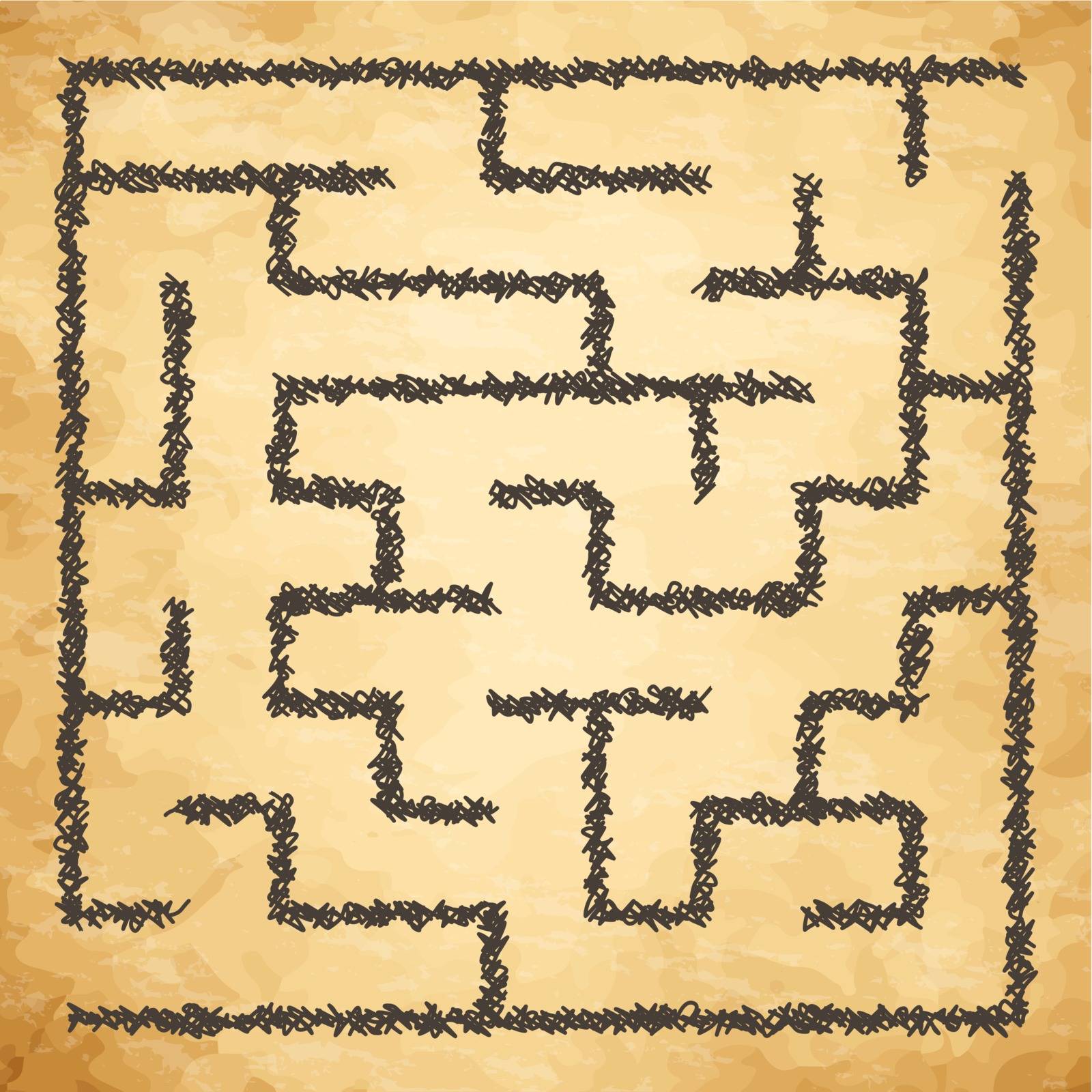 Vector illustration of maze 