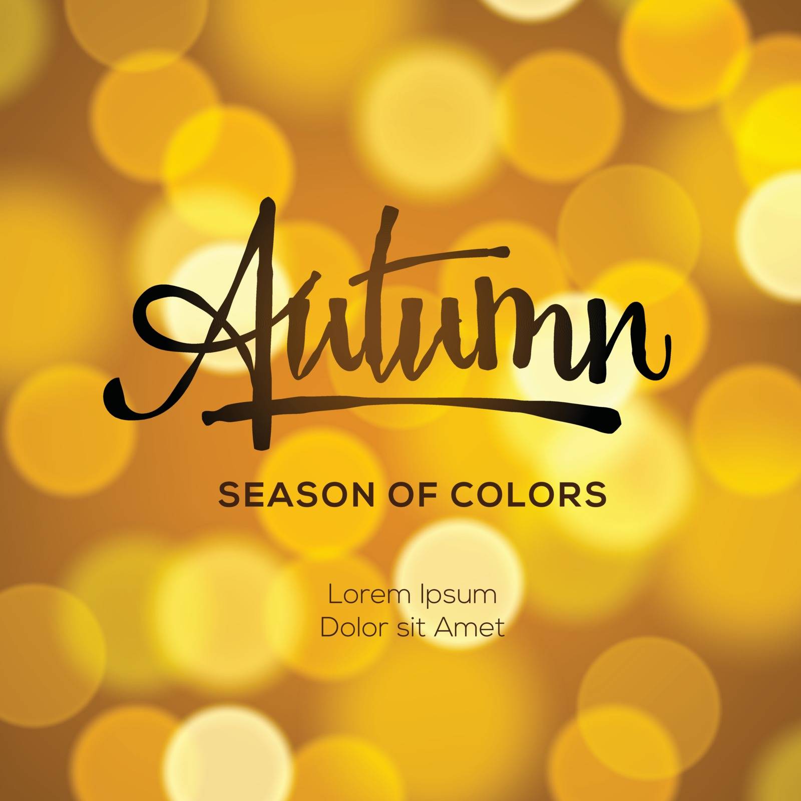 Autumn defocused gold background, vector Eps10 illustration.