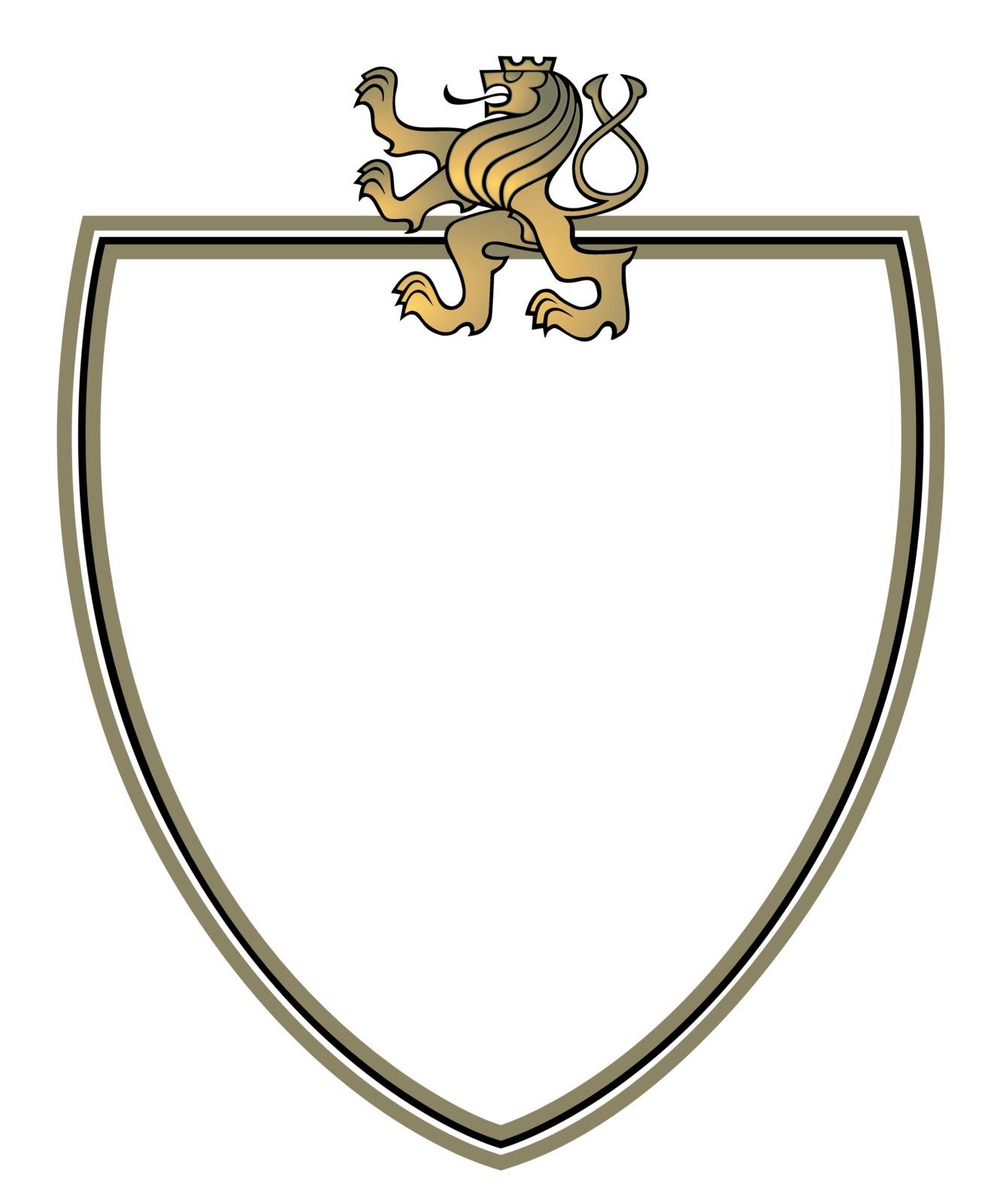 crest with golden lion