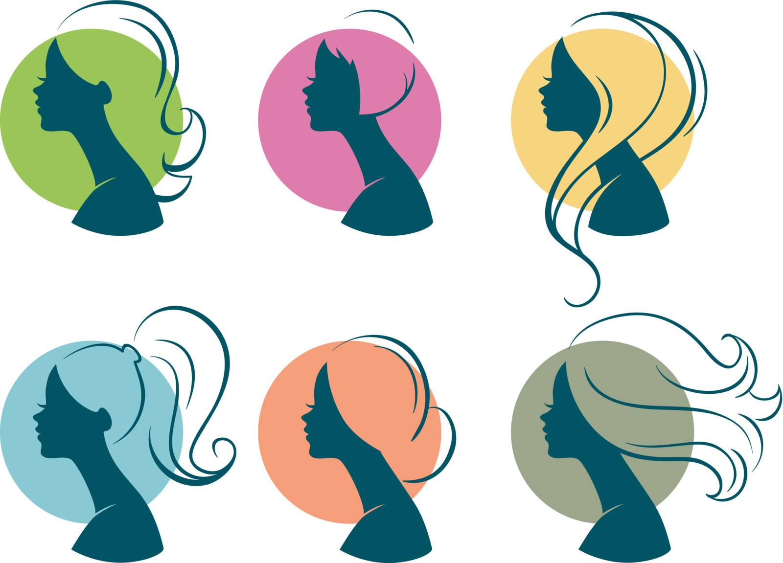 Vector illustration of Beautiful womans