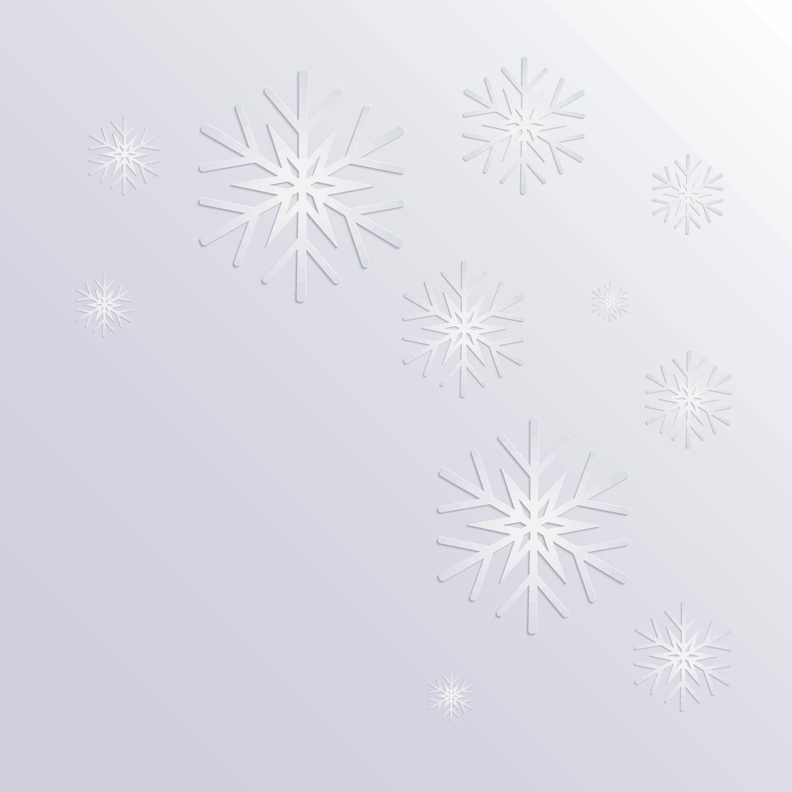 Snowflake Vectors by Zhukow
