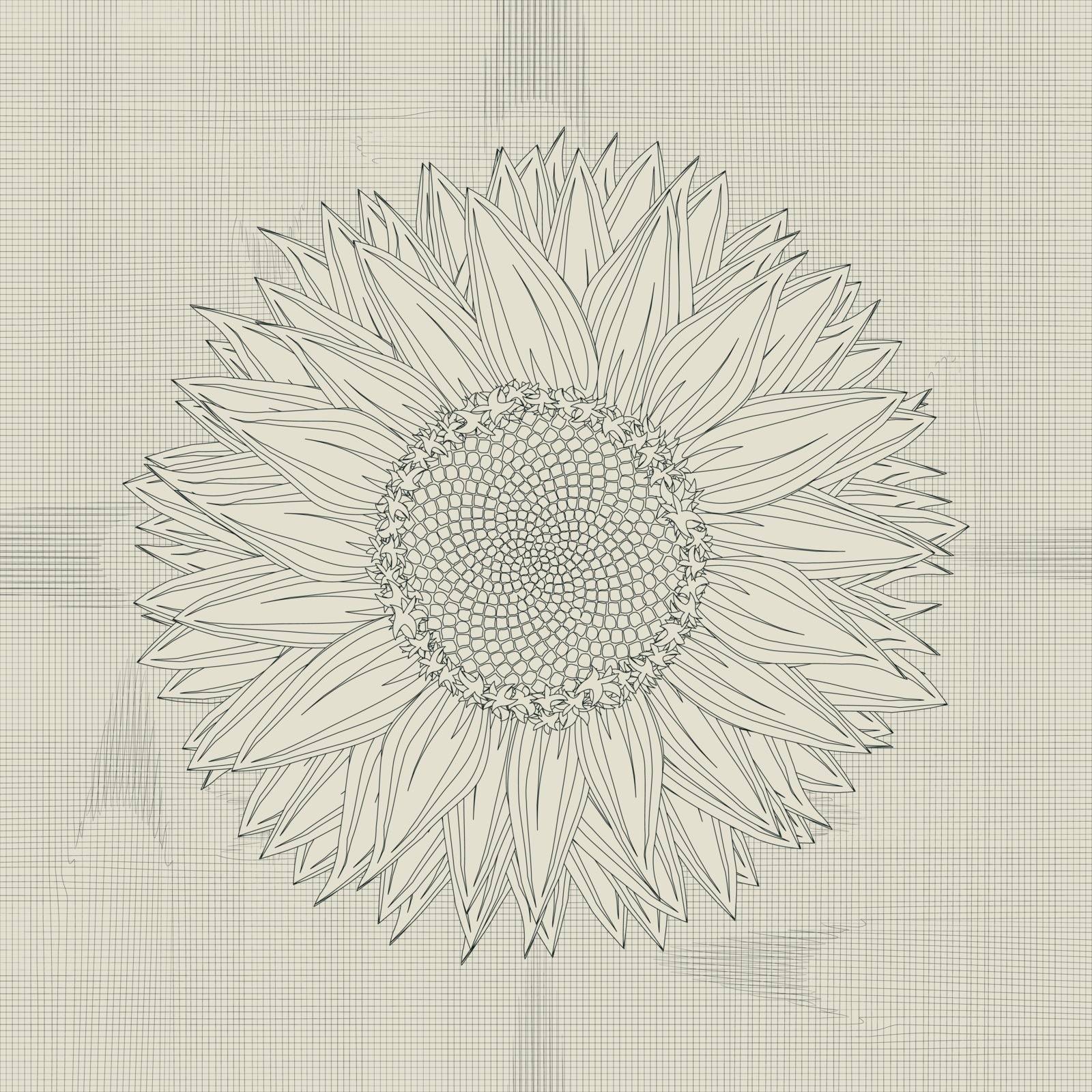 Sunflower grunge by Lirch