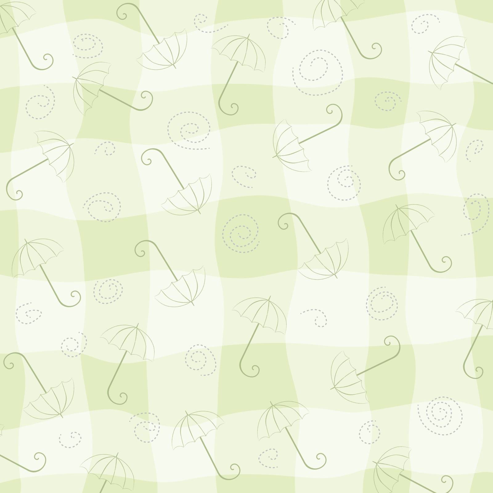 childish seamless pattern with umbrellas, vector illustration