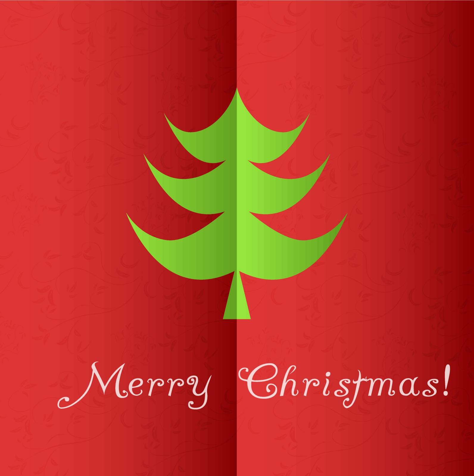 Christmas tree applique vector background. Eps 10