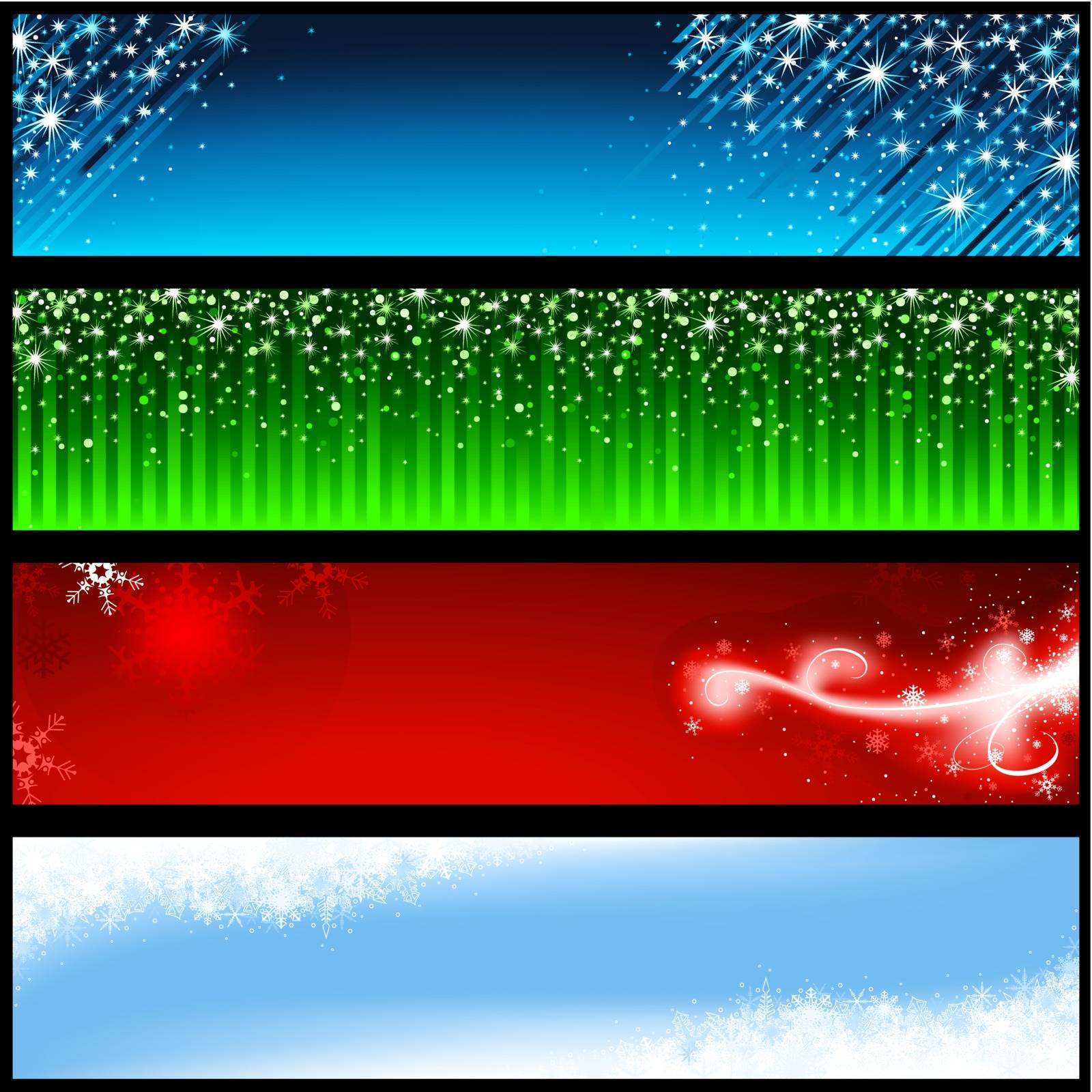 Holiday Banners - Background Illustration, Vector
