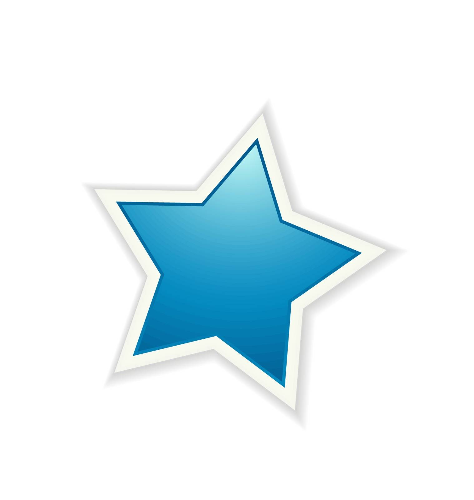 The blue star icon graphic element