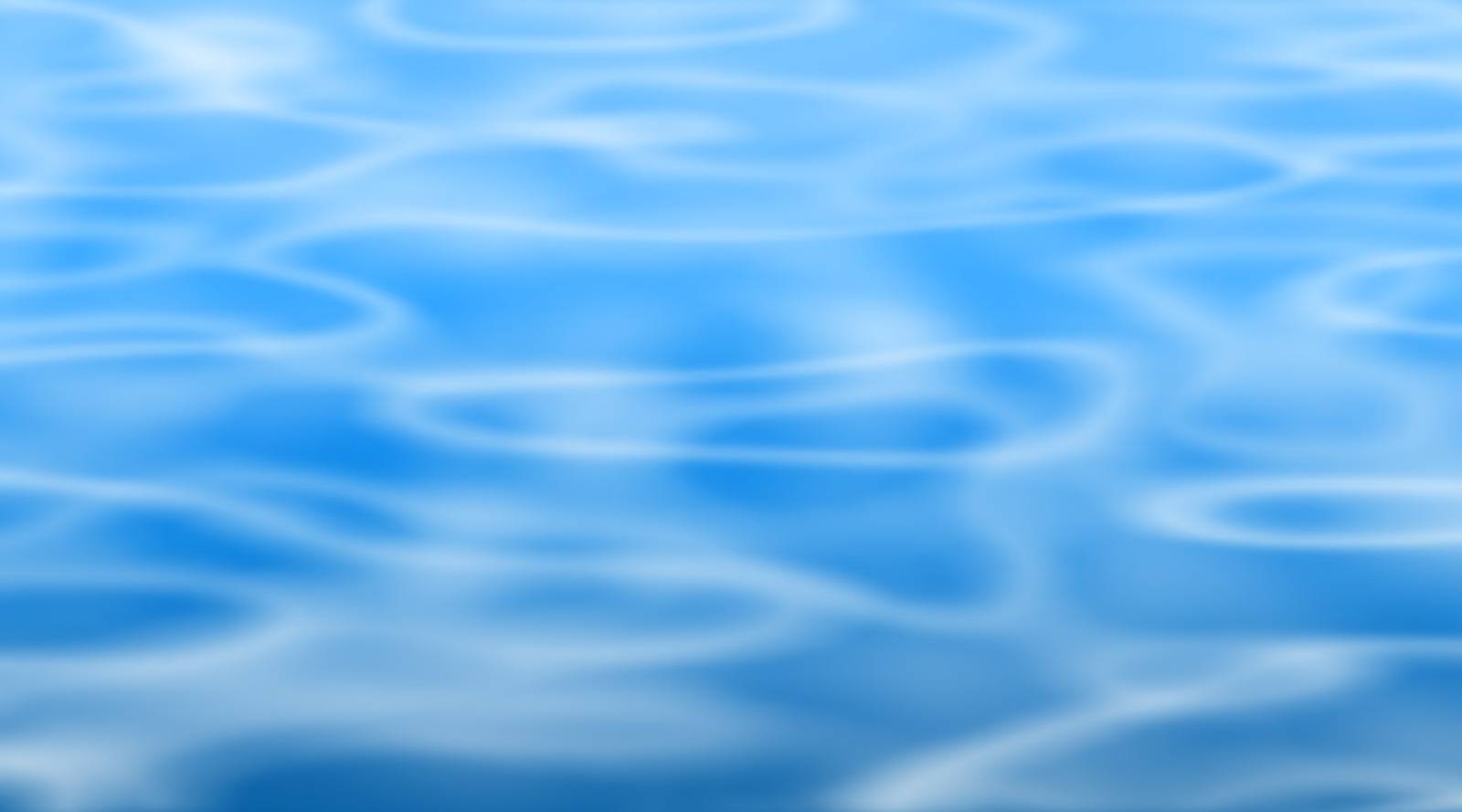 Editable vector illustration of blue ripples made using a gradient mesh