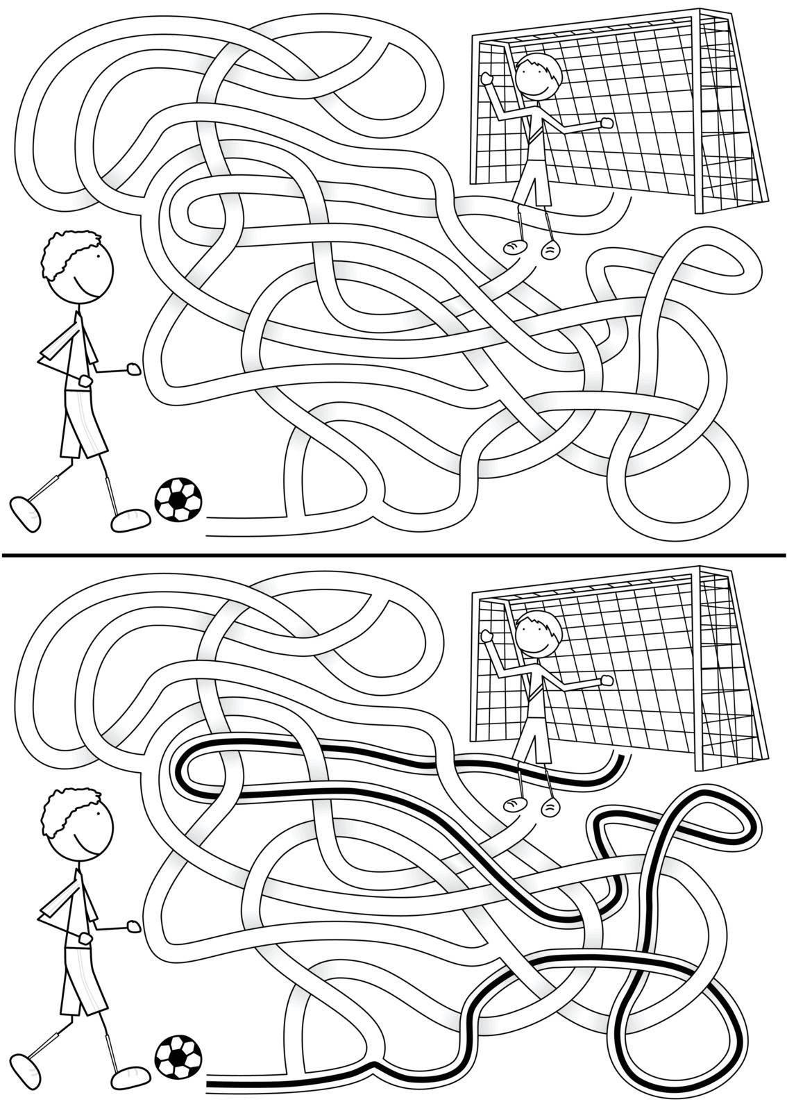 Football maze by nahhan