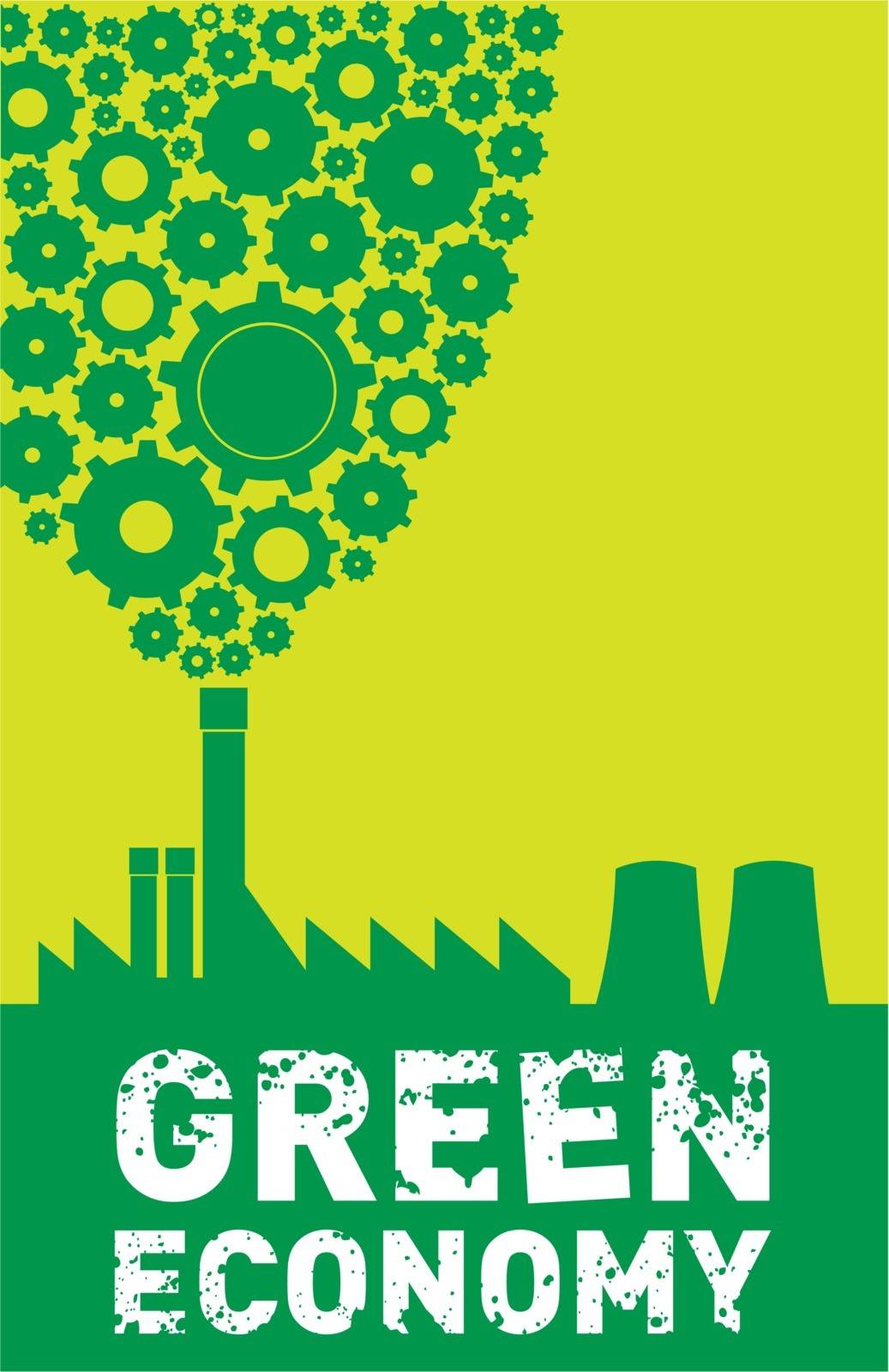vector poster for green economy