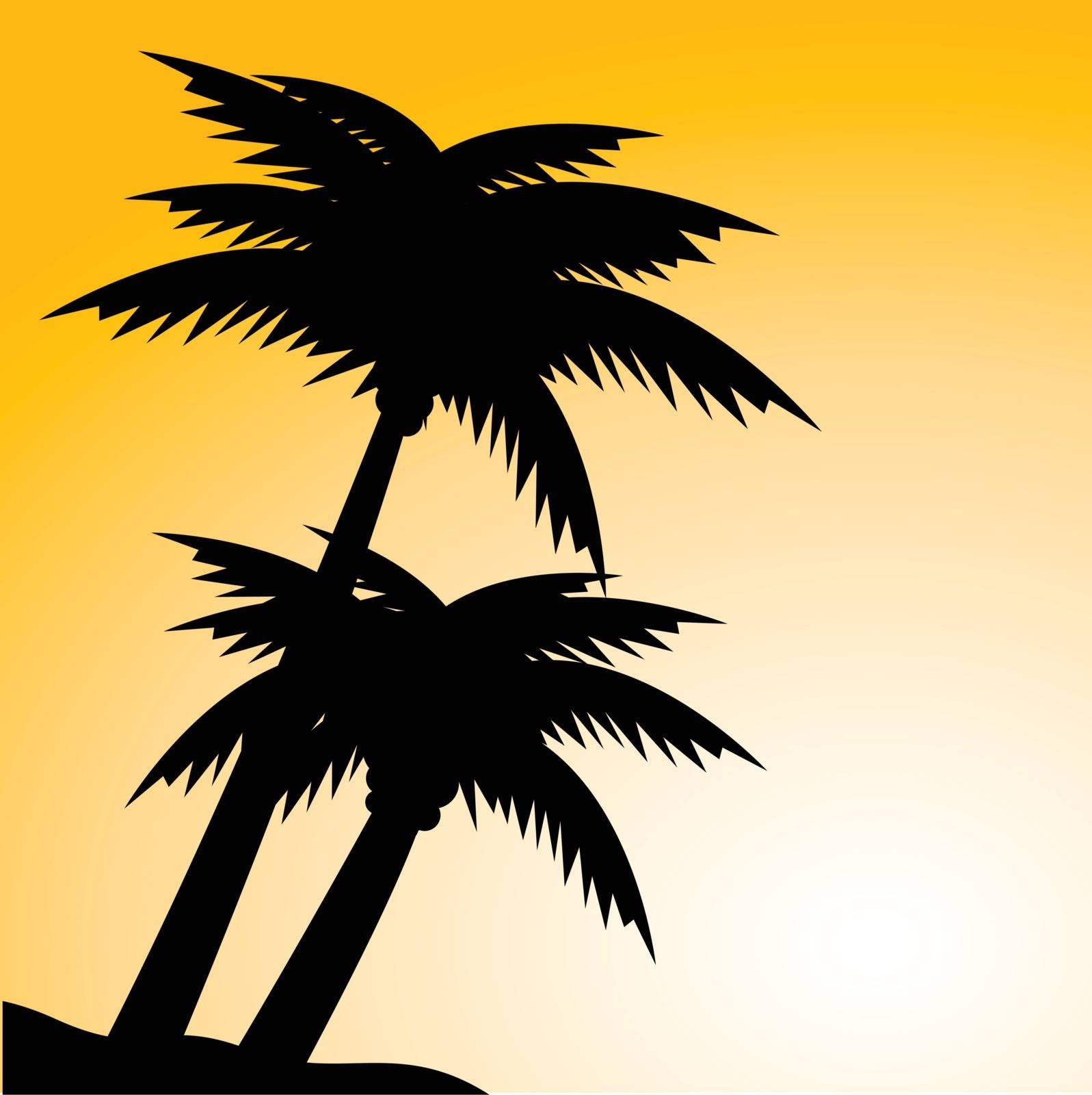 vector illustration of palm trees