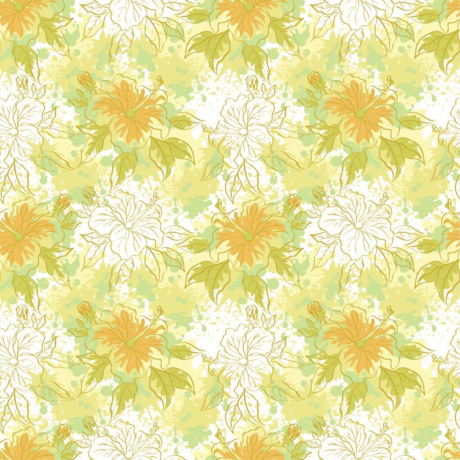 Seamless floral background by alexcoolok