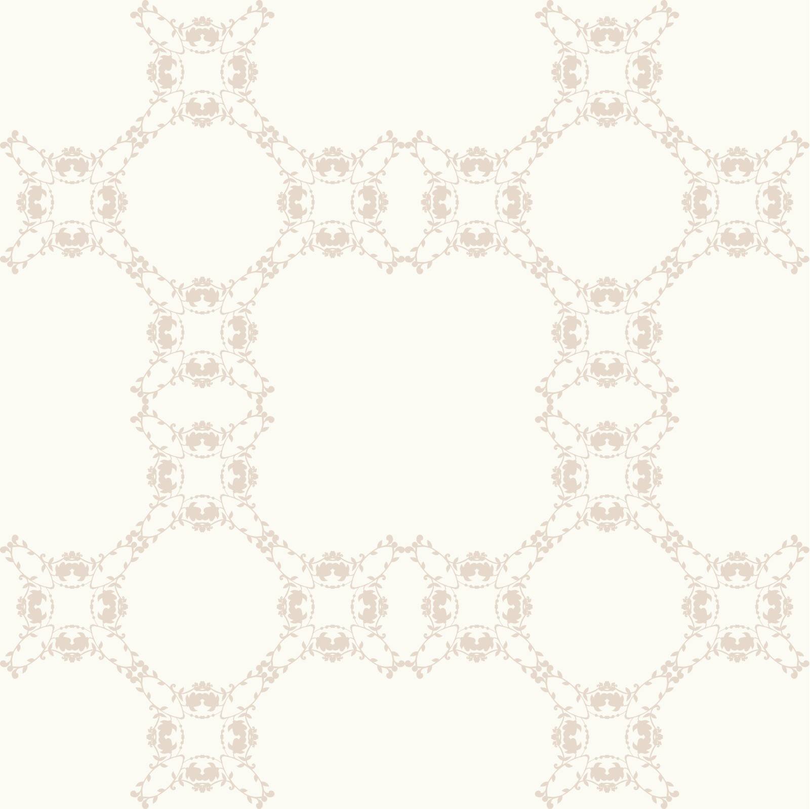 neutral floral background. swirl and curve by LittleCuckoo