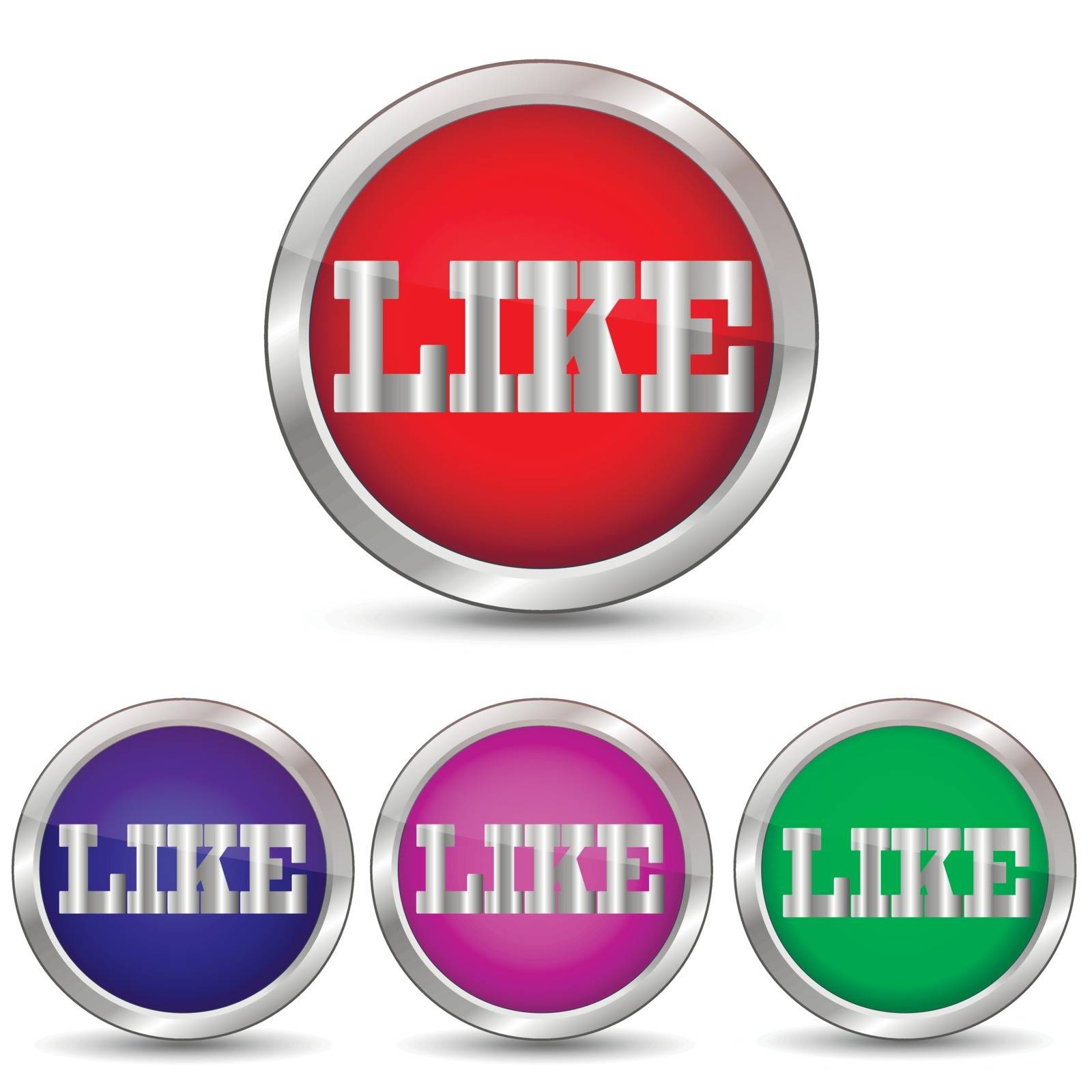 Like button vector by yrij77