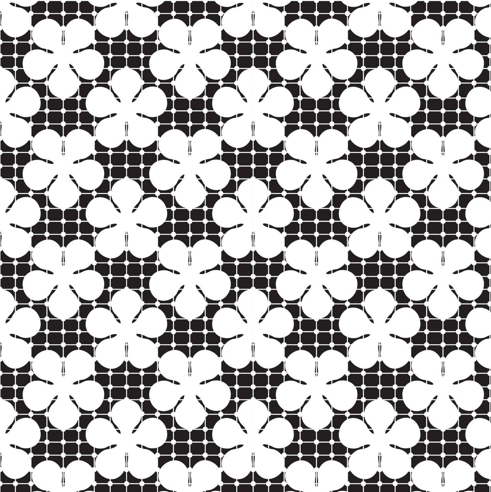 Floral wallpaper. Seamless. Vector illustration
