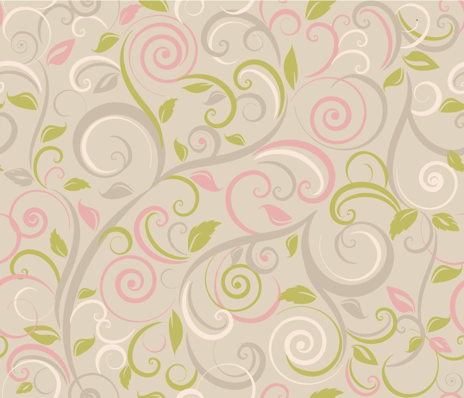 Floral abstract background, seamless by A7880S
