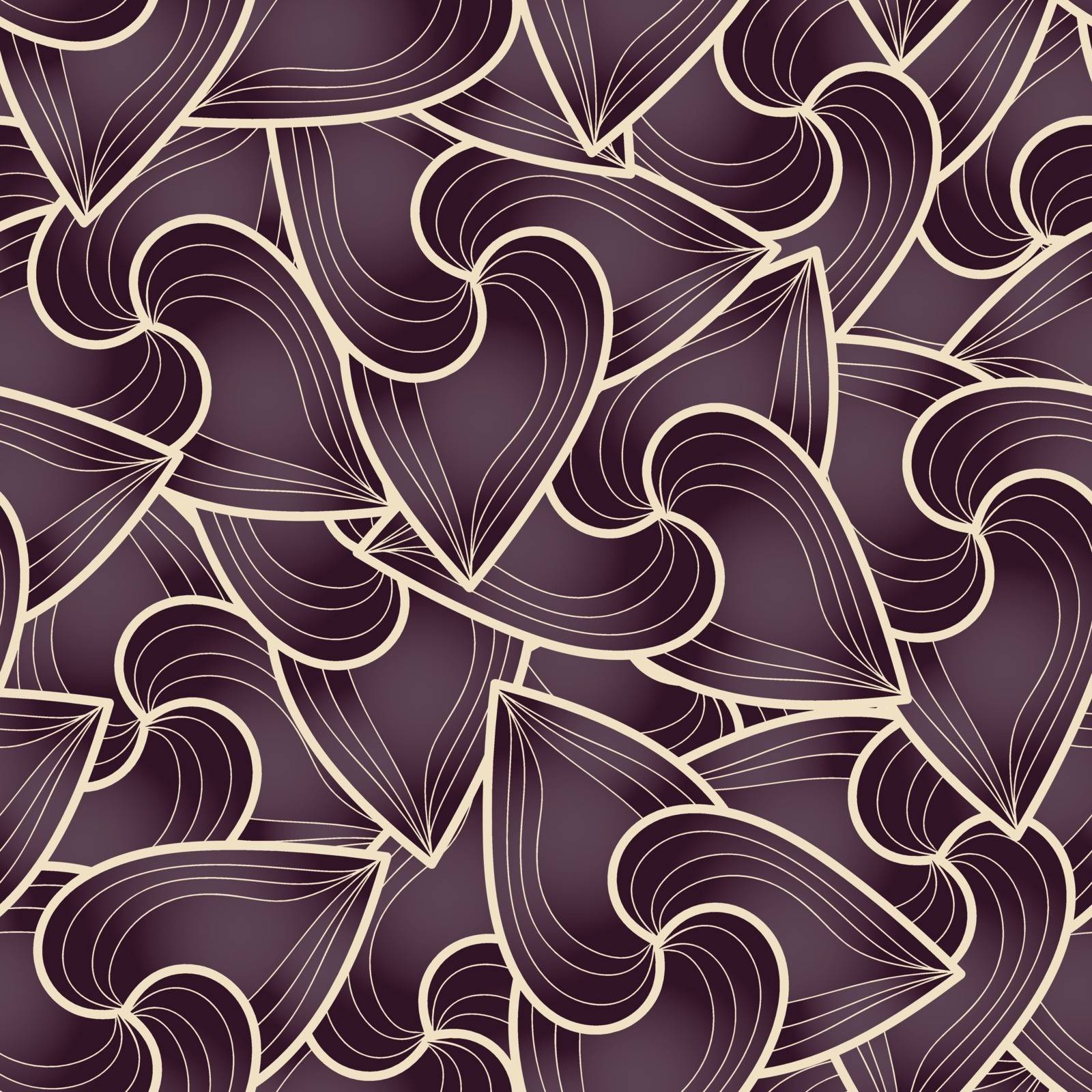abstract background of petal and wave by LittleCuckoo