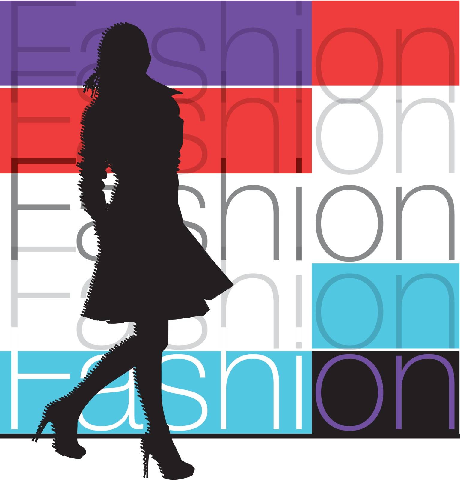 Fashion woman. Vector illustration