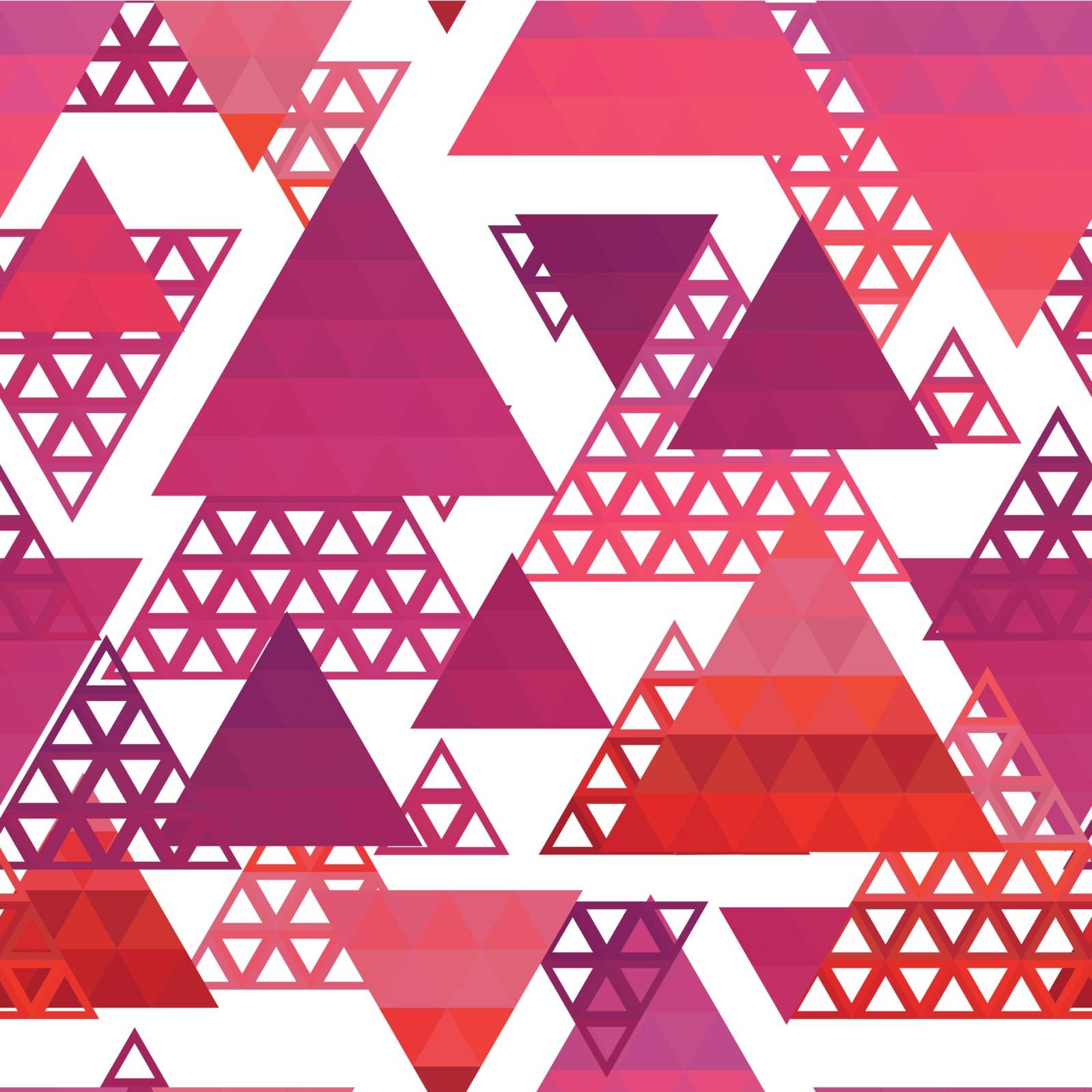 Retro pattern of geometric shapes by LittleCuckoo
