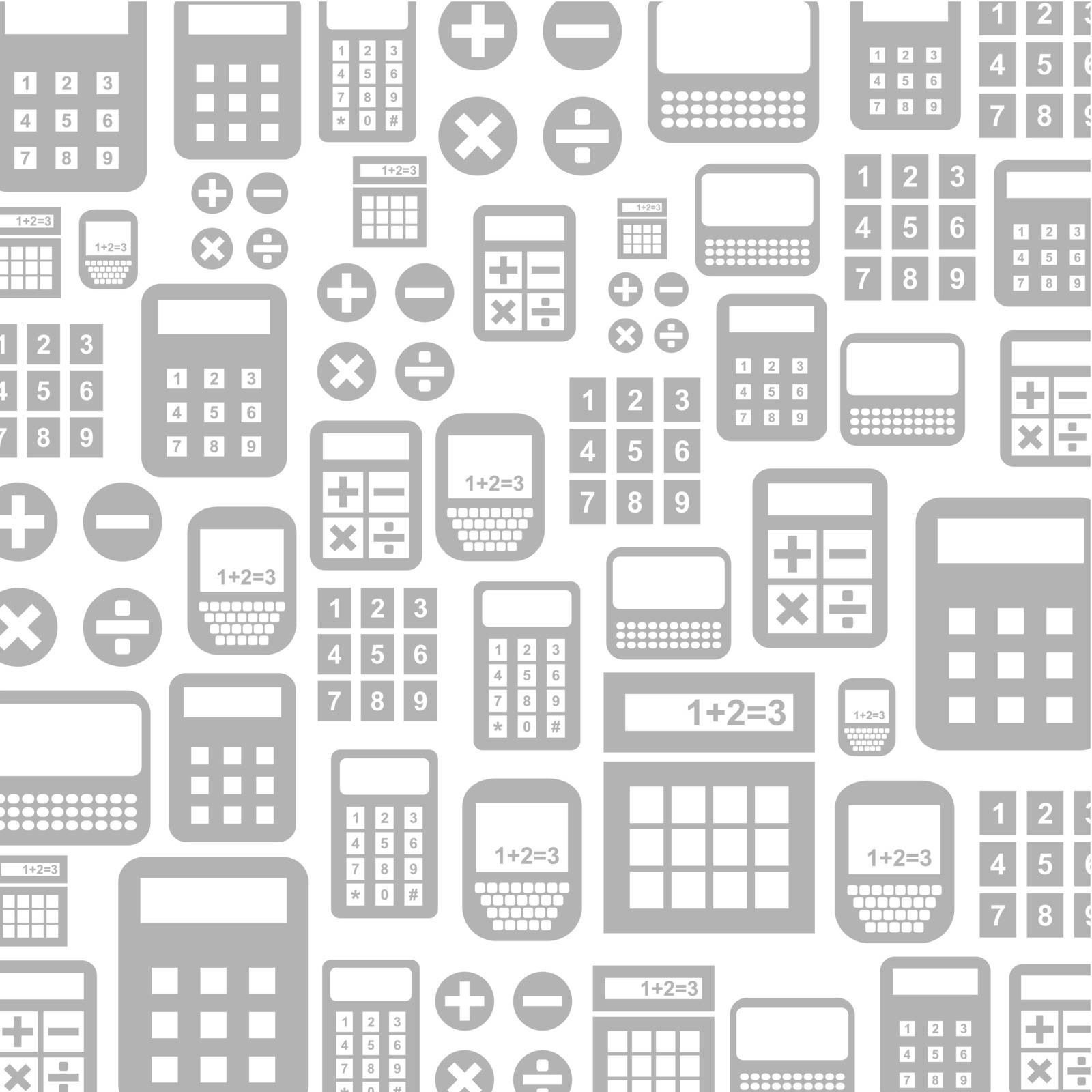Background made of the calculator. A vector illustration