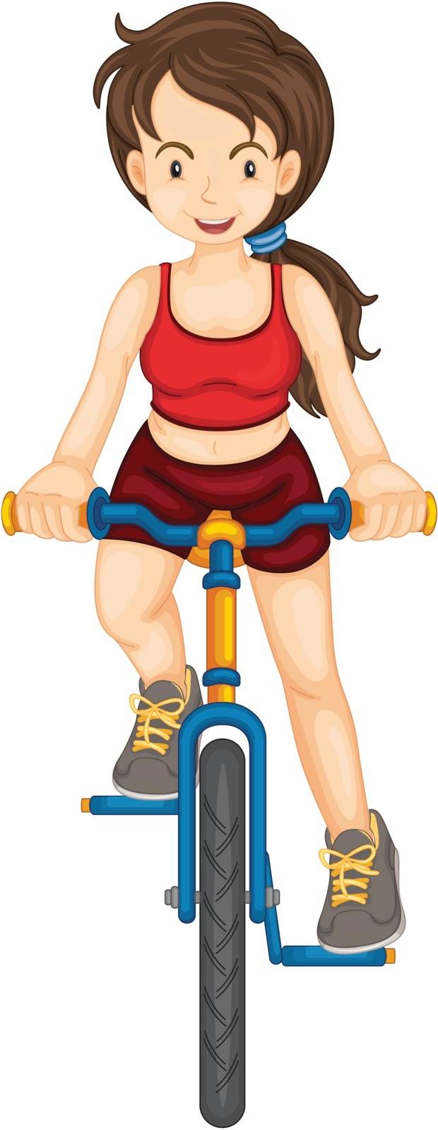 Illustration of a fit woman