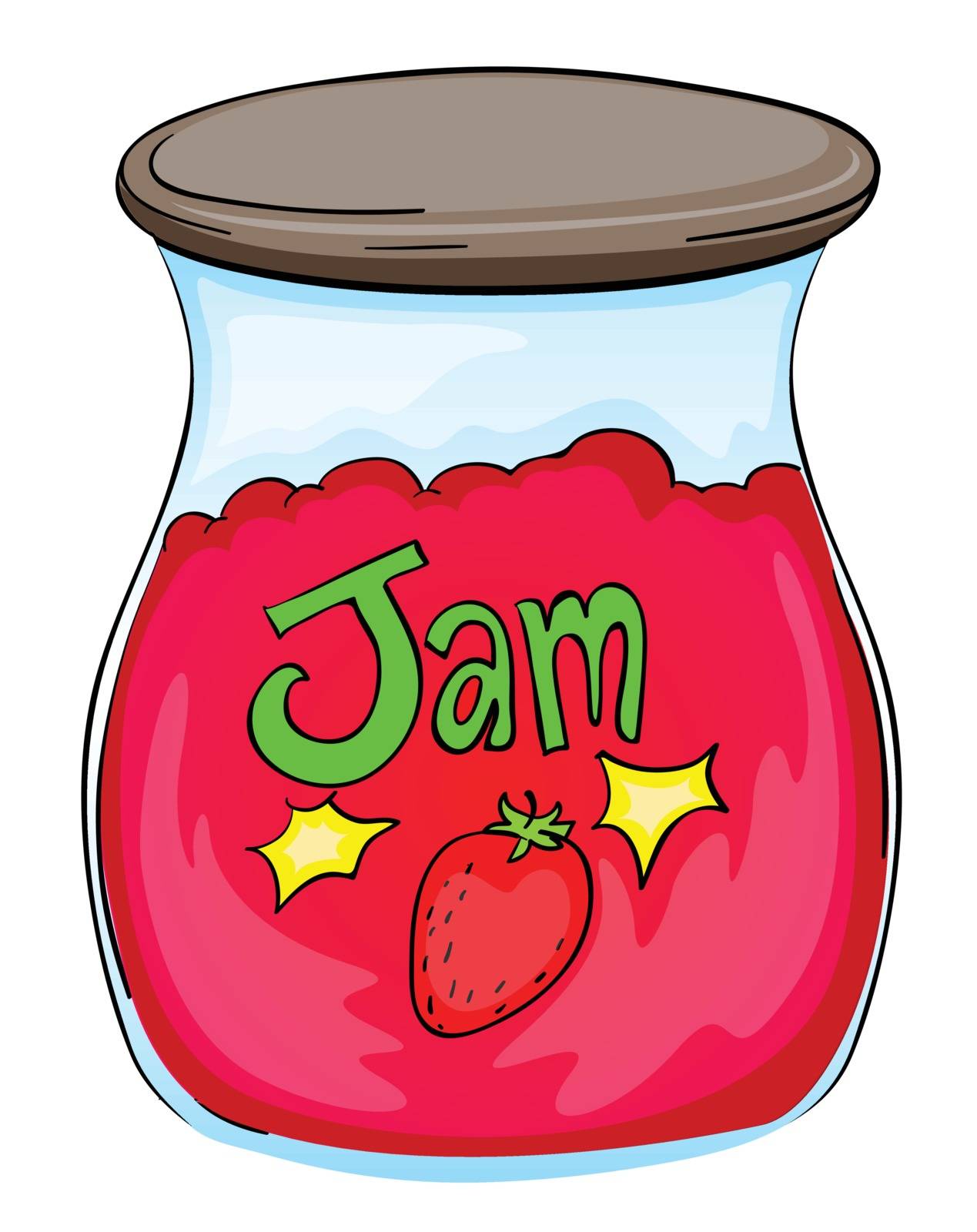 Illustration of a jam jar