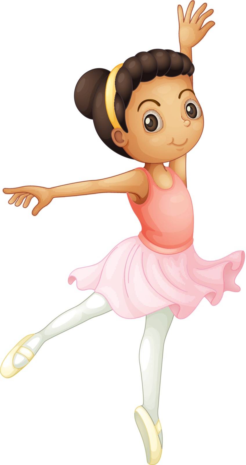 Illustration of a young ballerina