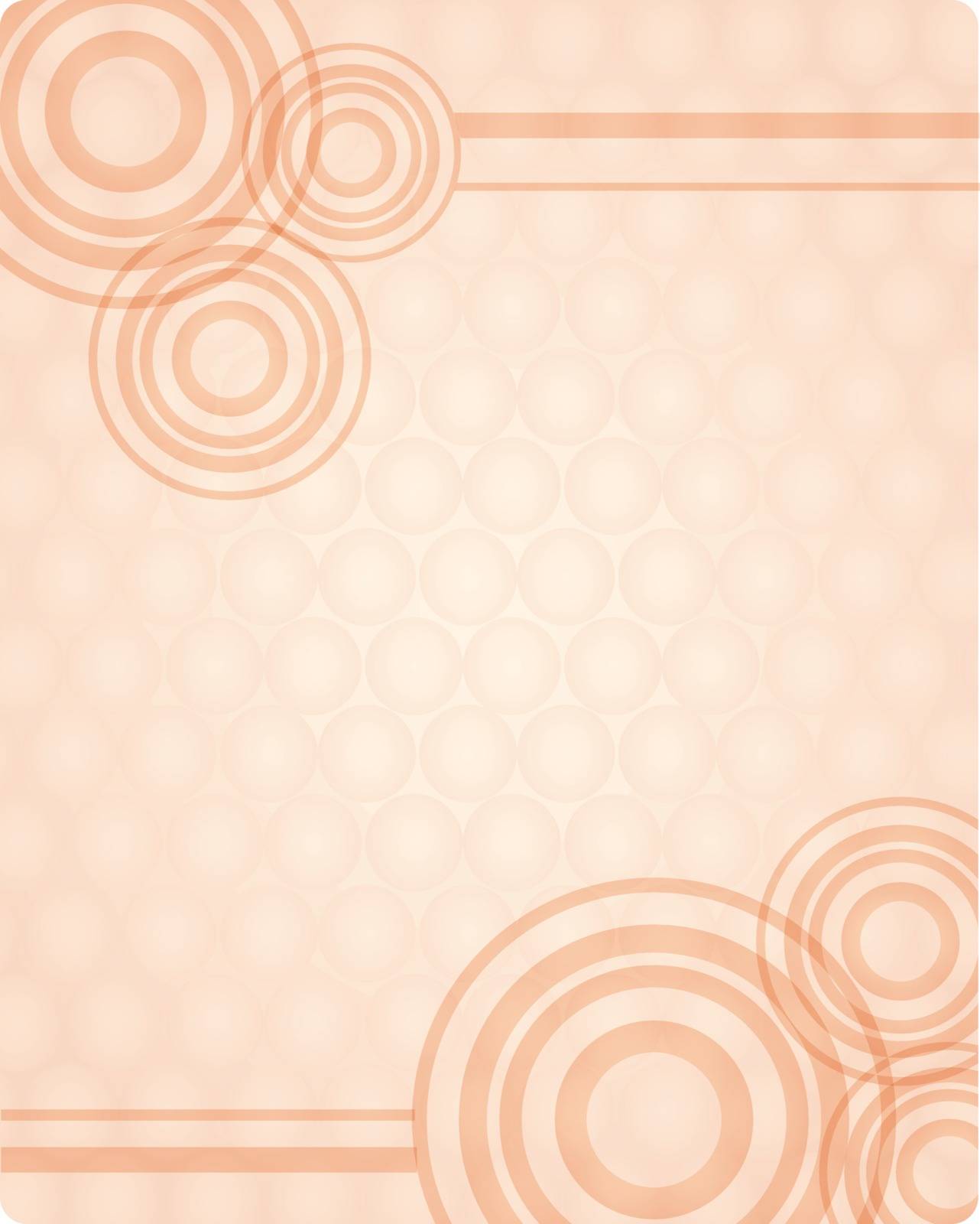 Illustration of blank template with circle rings