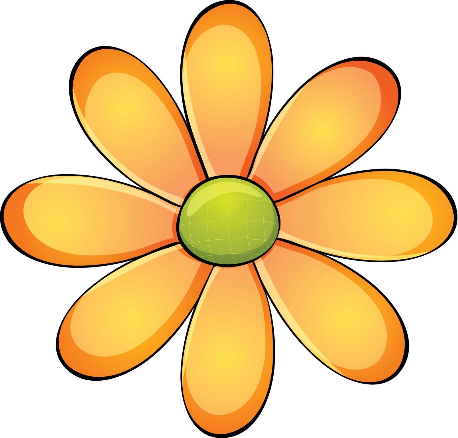 illustration of a flower on a white background